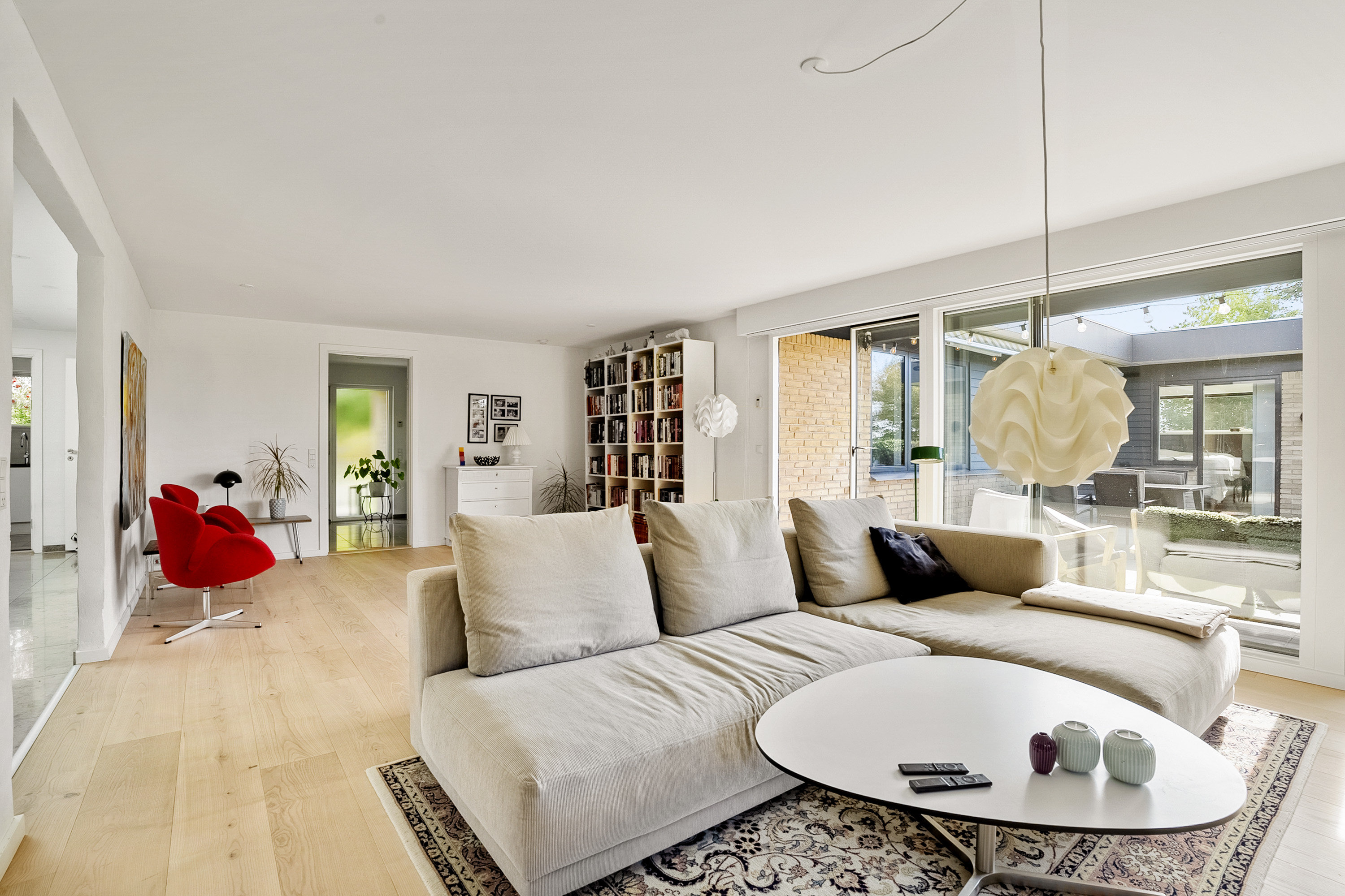 Fremhævet stue billede i fuldskærmstilstand. Billede af Strandvænget 2, Stensballe, 8700 Horsens