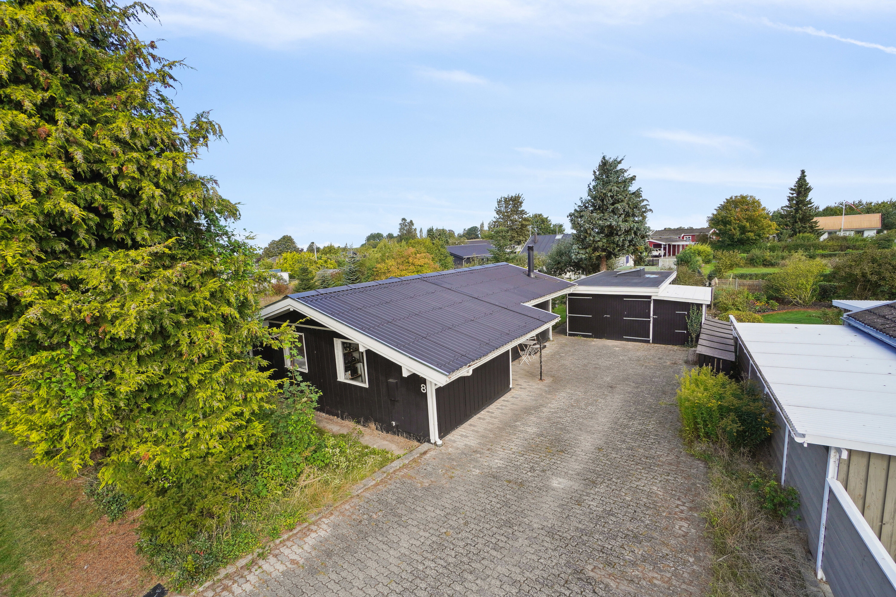 Fremhævet set fra vejen billede i fuldskærmstilstand. Billede af Brunskærvej 8, Kyndeløse, 4070 Kirke Hyllinge