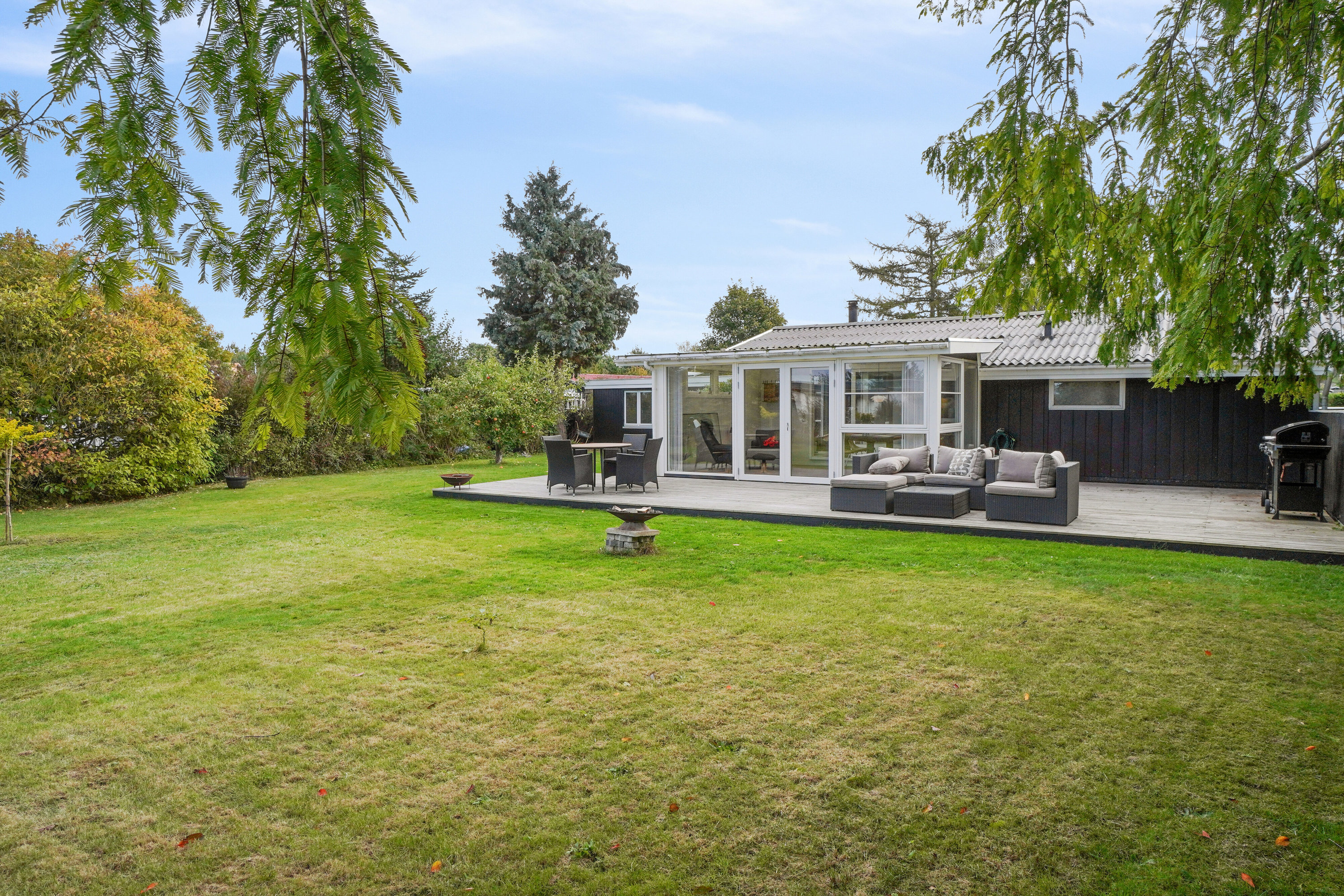 Miniaturebillede 1: set fra haven. Billede af Brunskærvej 8, Kyndeløse, 4070 Kirke Hyllinge