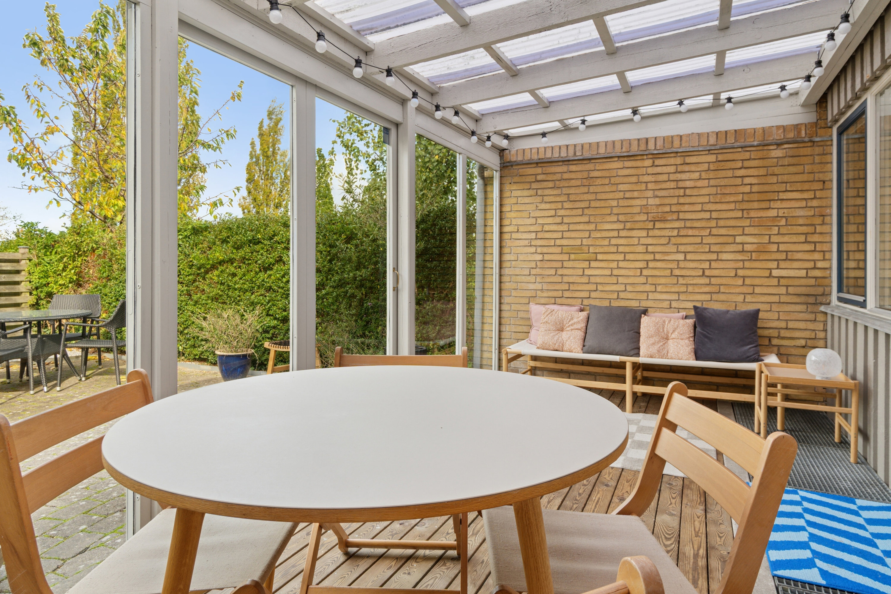 Fremhævet overdækket terrasse billede i fuldskærmstilstand. Billede af Tjørnehusene 20, 2600 Glostrup