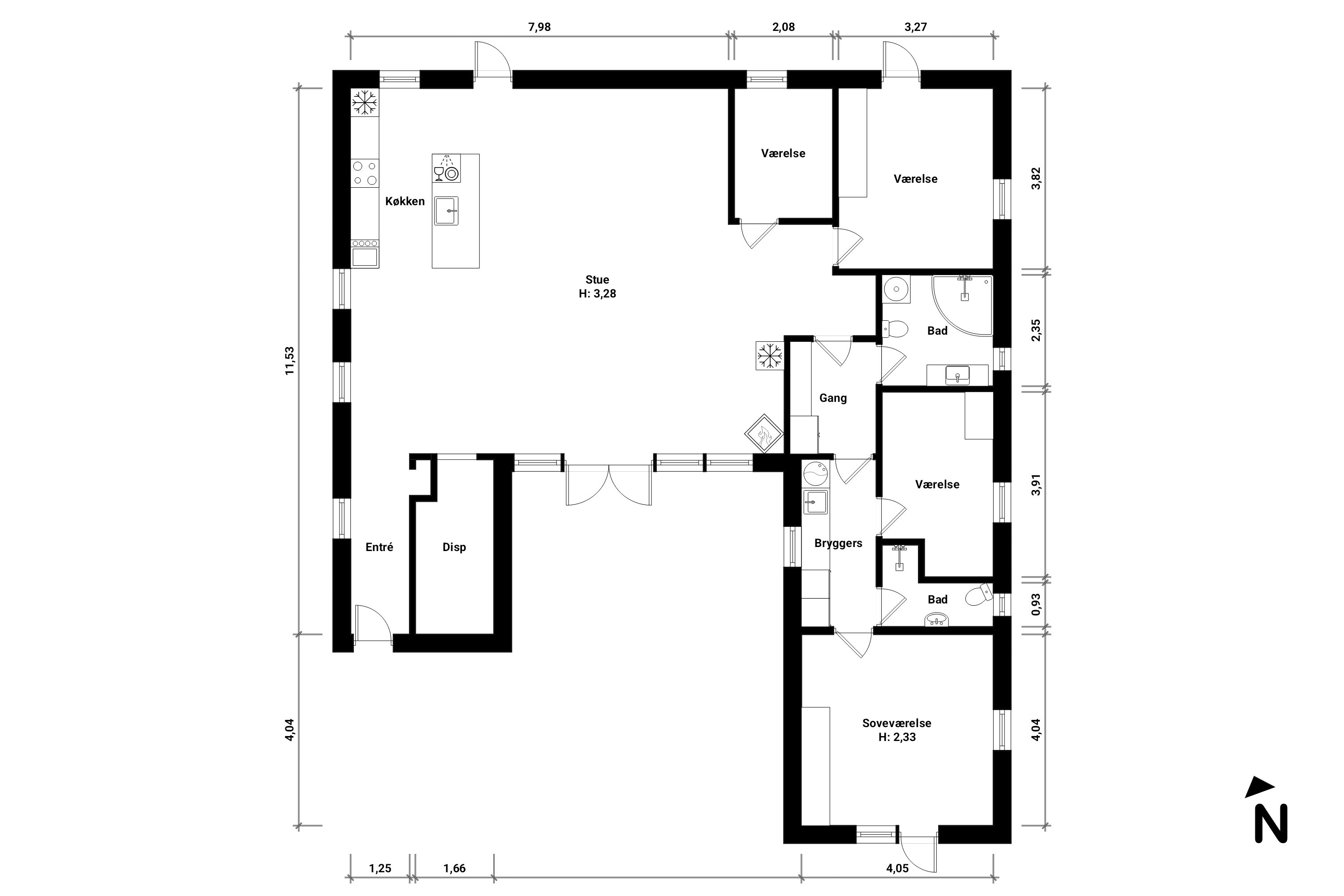 Plantegninger billede af Marielyst Strandvej 25, 4873 Væggerløse