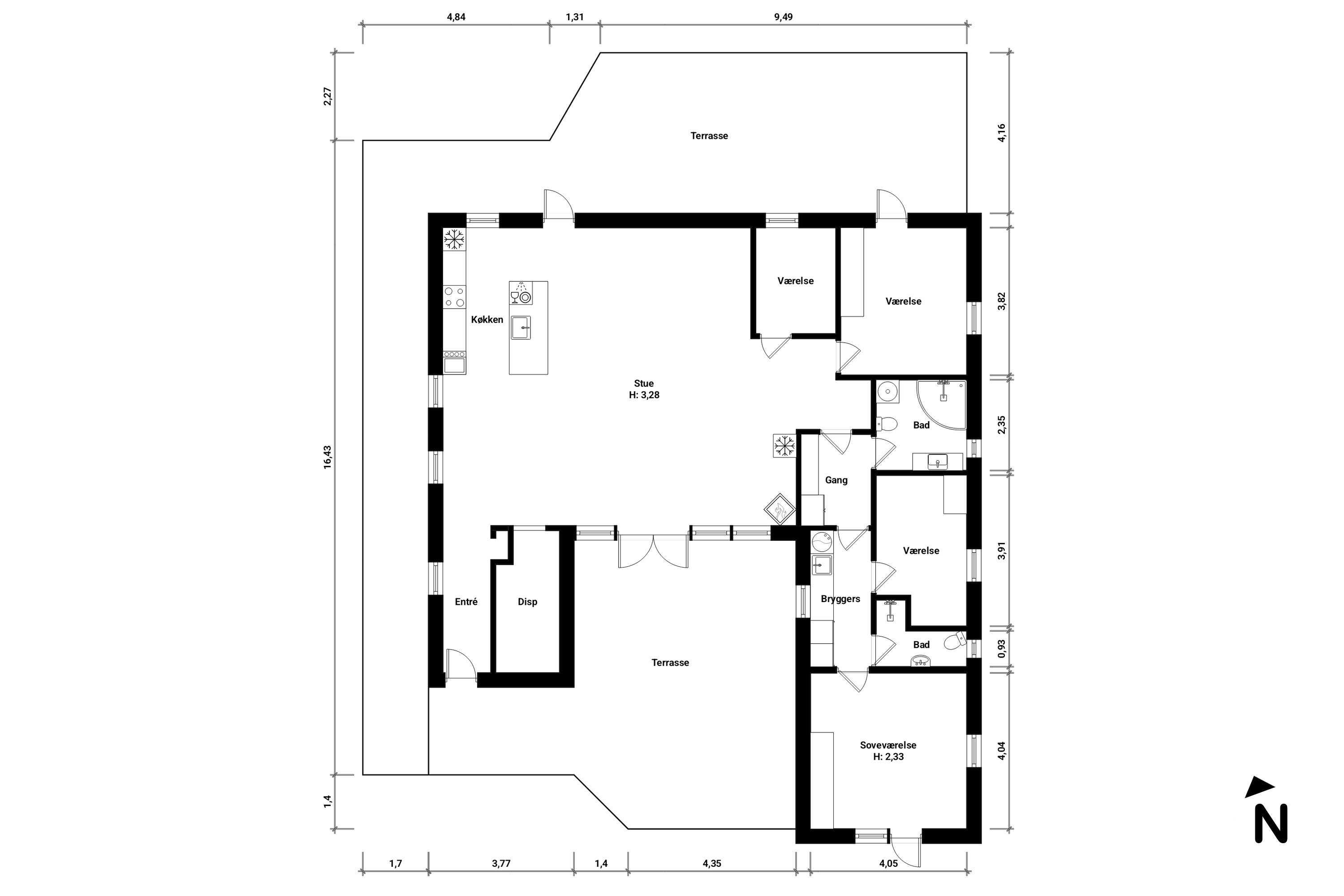 Plantegninger billede af Marielyst Strandvej 25, 4873 Væggerløse