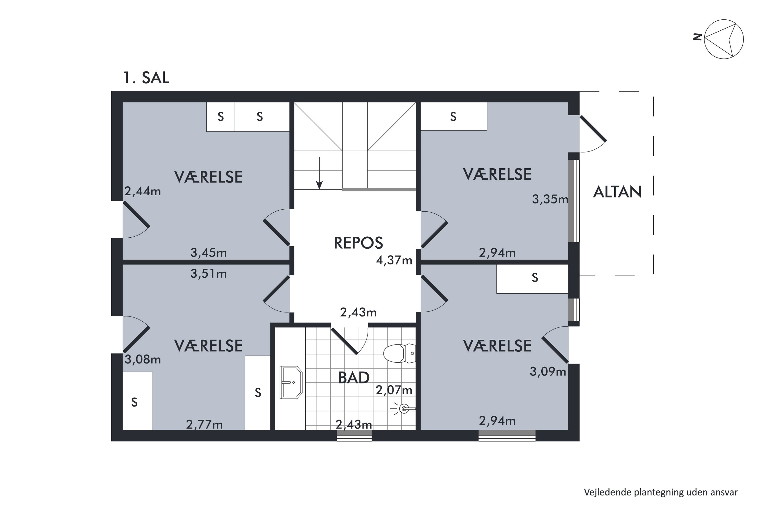 Plantegninger billede af Kongefolden 37, Skanderborg Bakker, 8660 Skanderborg