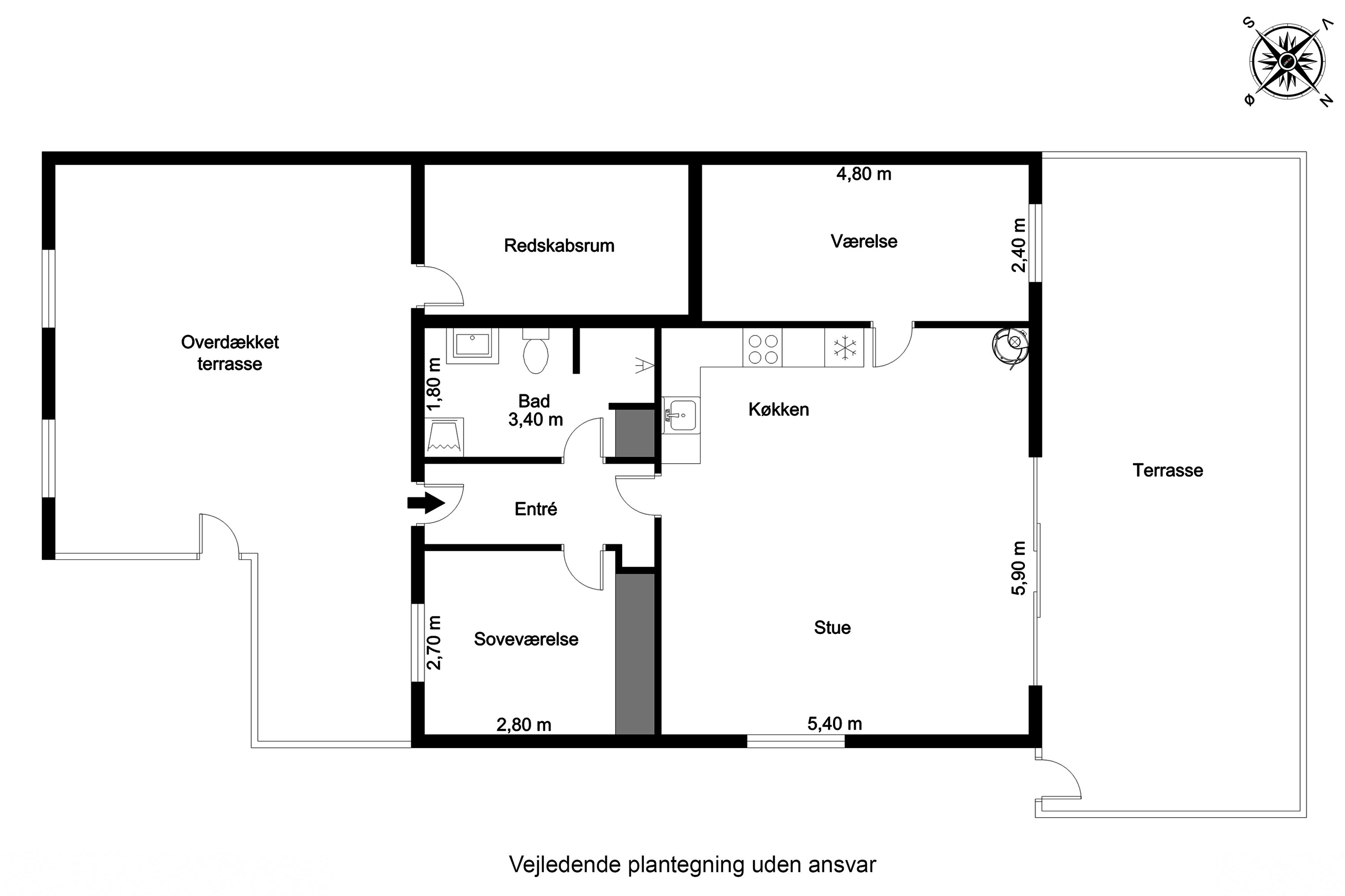 Plantegninger billede af Tangsgårdsvej 3, Bur, 7570 Vemb