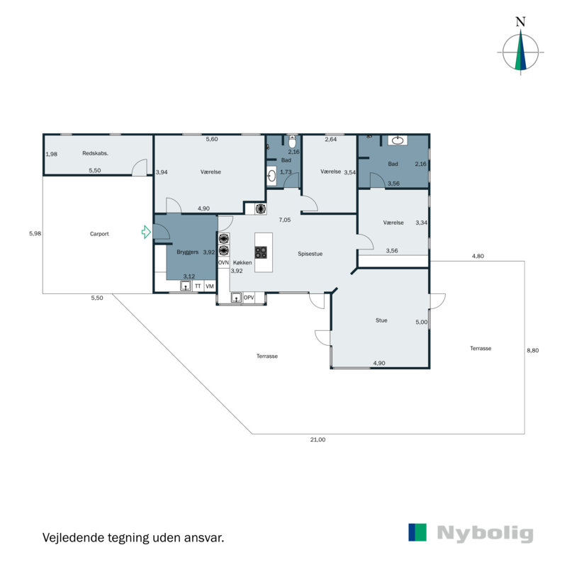 Plantegninger billede af Toftumvej 5B, Søvind, 8700 Horsens