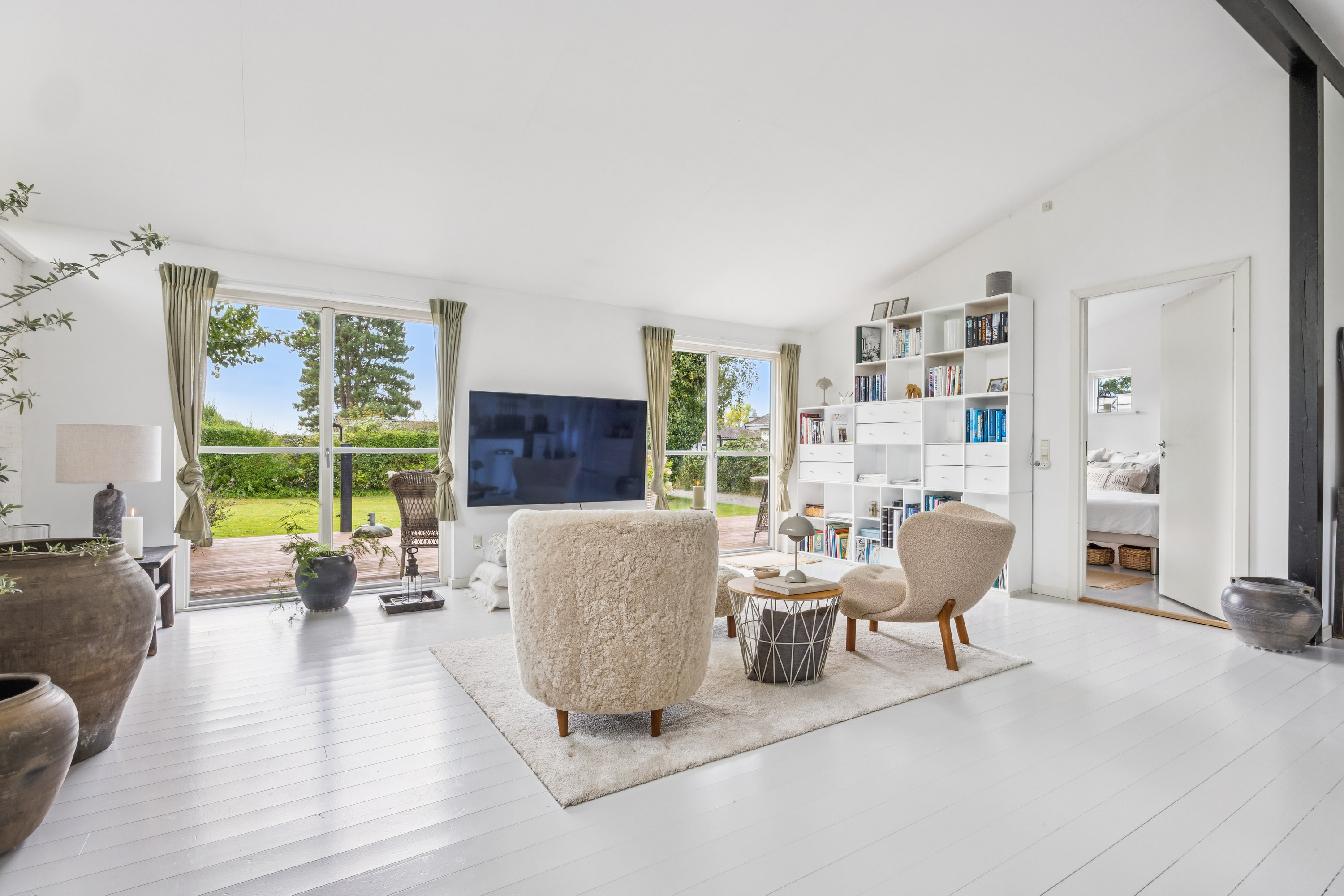 Fremhævet stue billede i fuldskærmstilstand. Billede af Skrænten 25, 4600 Køge