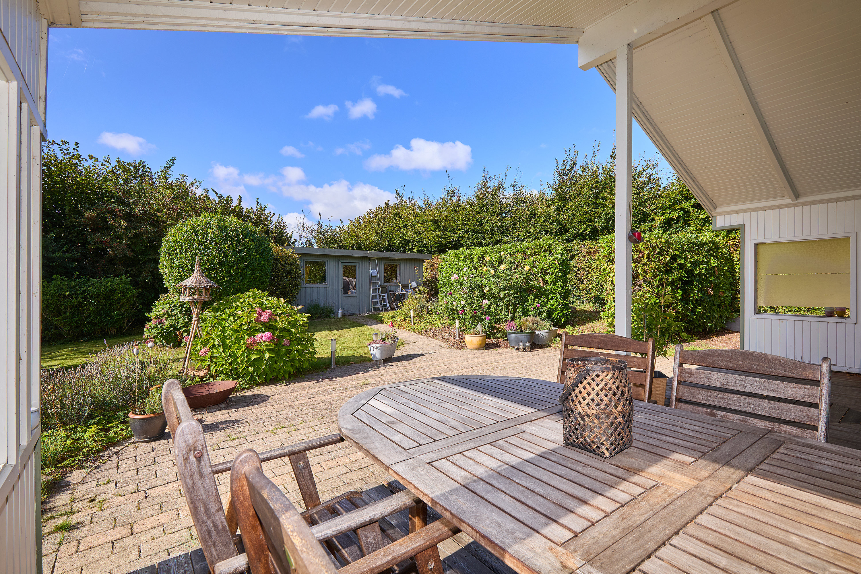 Fremhævet terrasse billede i fuldskærmstilstand. Billede af Langs Hegnet 14, 3310 Ølsted