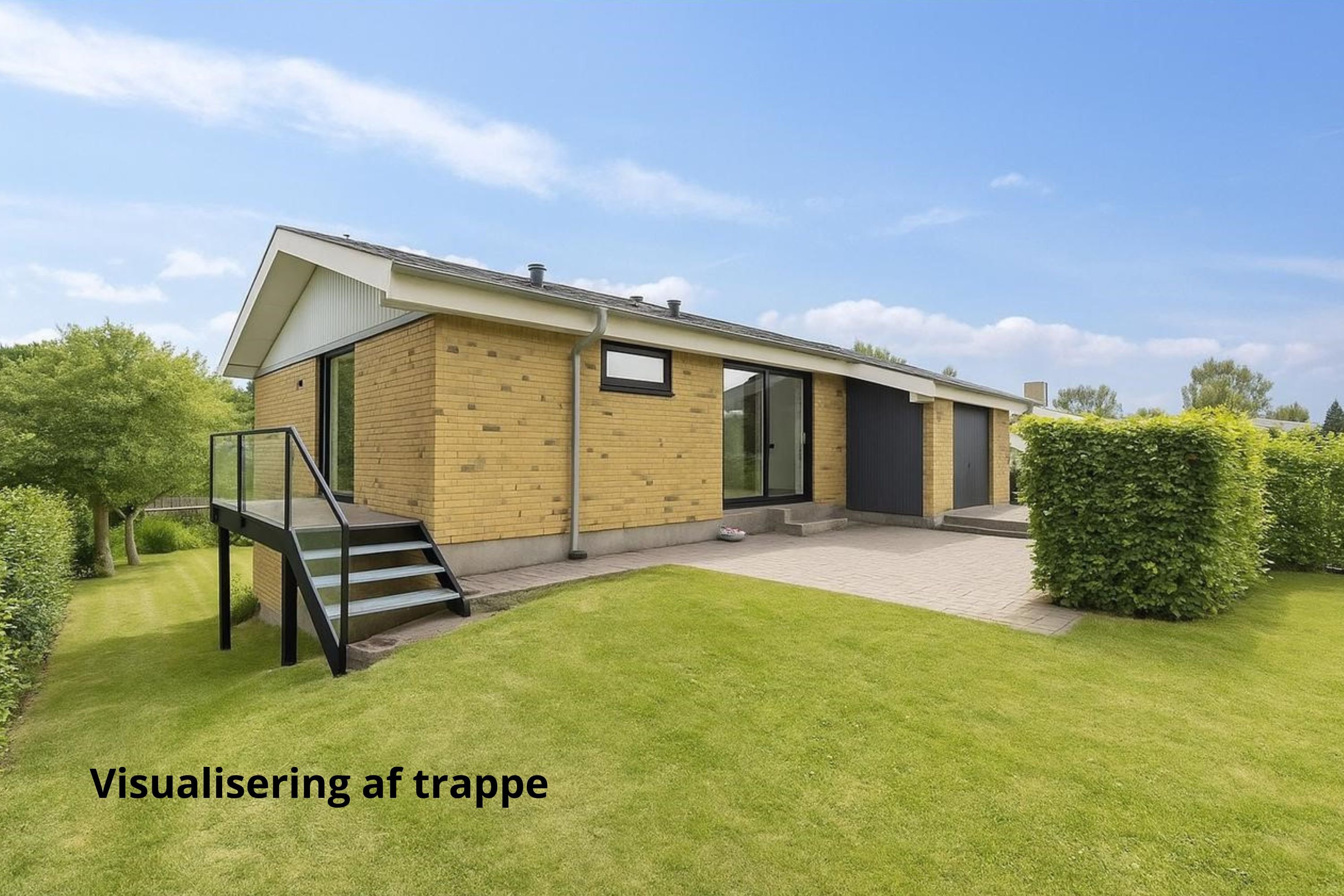 Fremhævet visualisering af trappe billede i fuldskærmstilstand. Billede af Søndervang 31, 9800 Hjørring