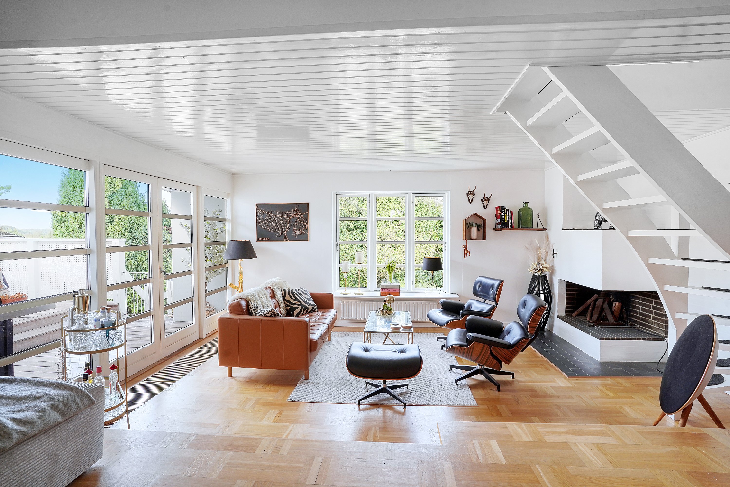 Fremhævet stue billede i fuldskærmstilstand. Billede af Jupitervej 37, 3100 Hornbæk