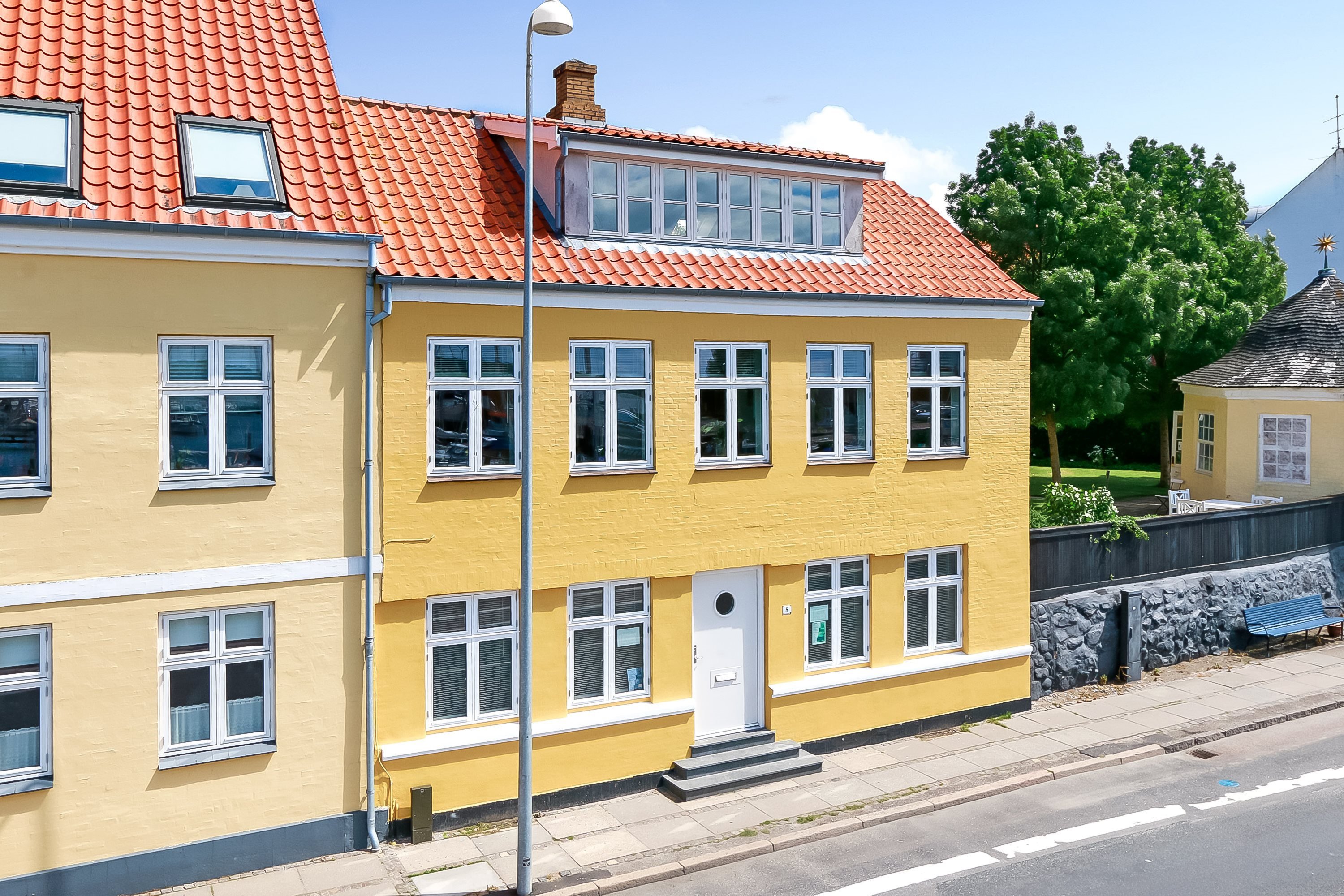 Fremhævet facade billede i fuldskærmstilstand. Billede af Havnegade 8, 5600 Faaborg