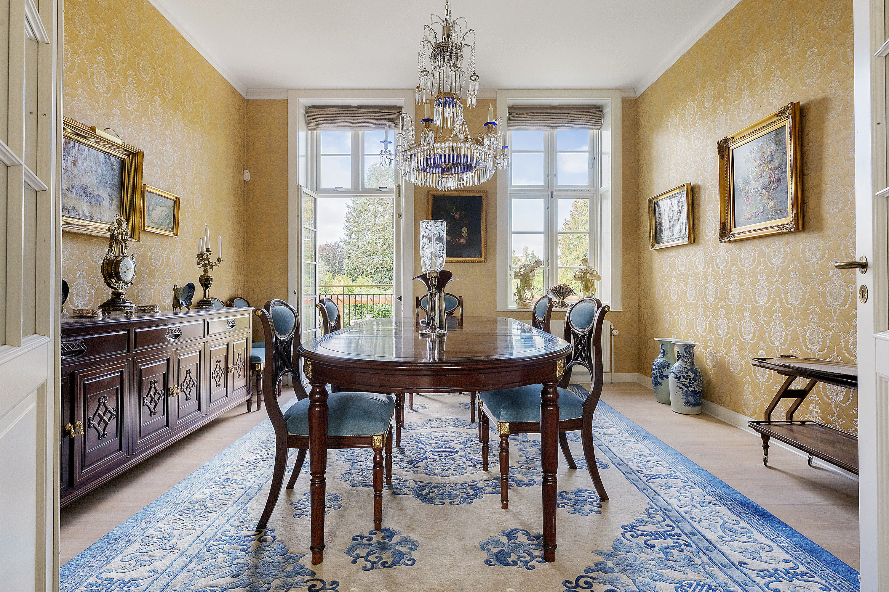 Fremhævet spisestue billede i fuldskærmstilstand. Billede af Dronningens Vænge 11, st.. th., 2800 Kongens Lyngby