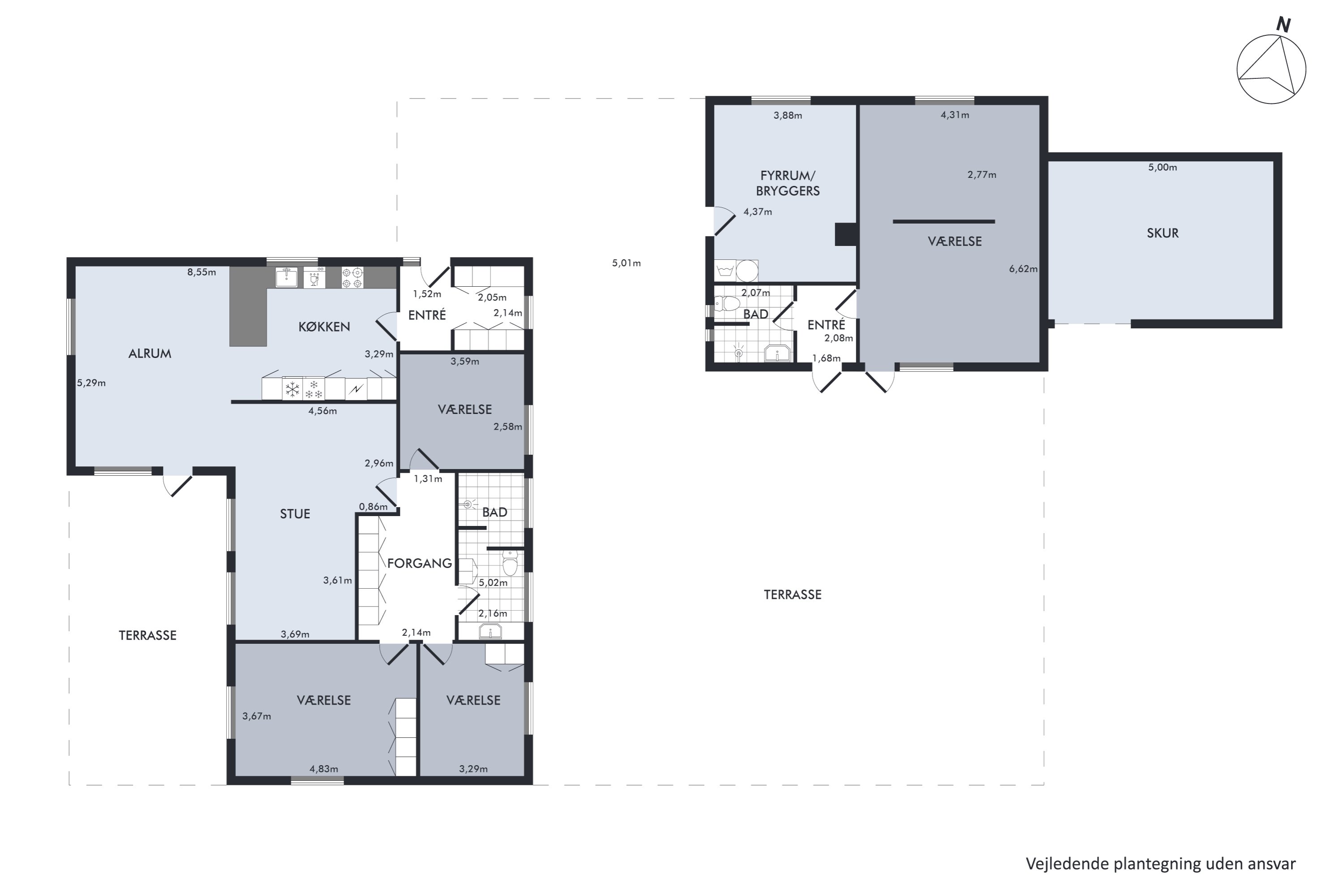 Plantegninger billede af Smedevænget 2, Vorning, 8830 Tjele