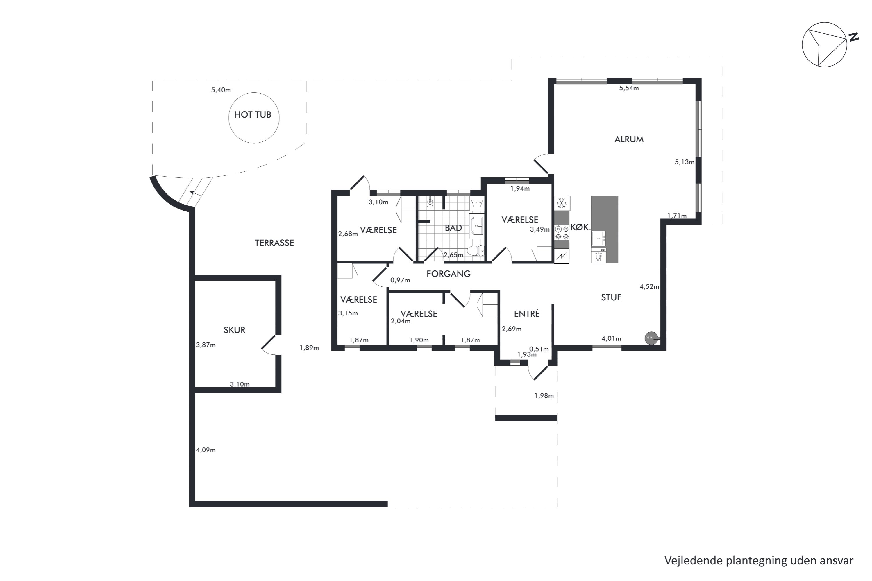 Plantegninger billede af Svanevej 48, Hjarbæk, 8831 Løgstrup
