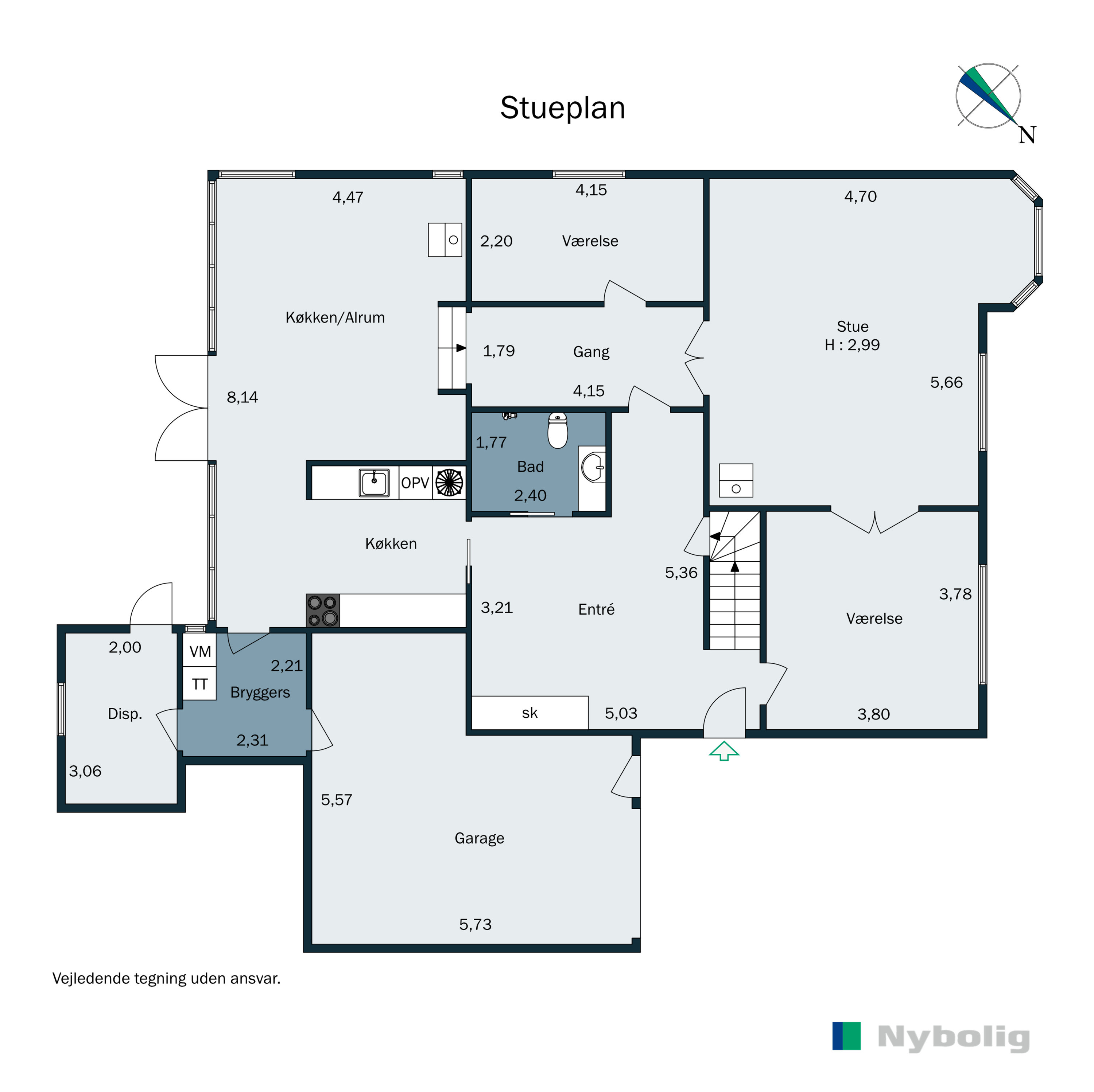 Plantegninger billede af Vestervold 26, 6800 Varde
