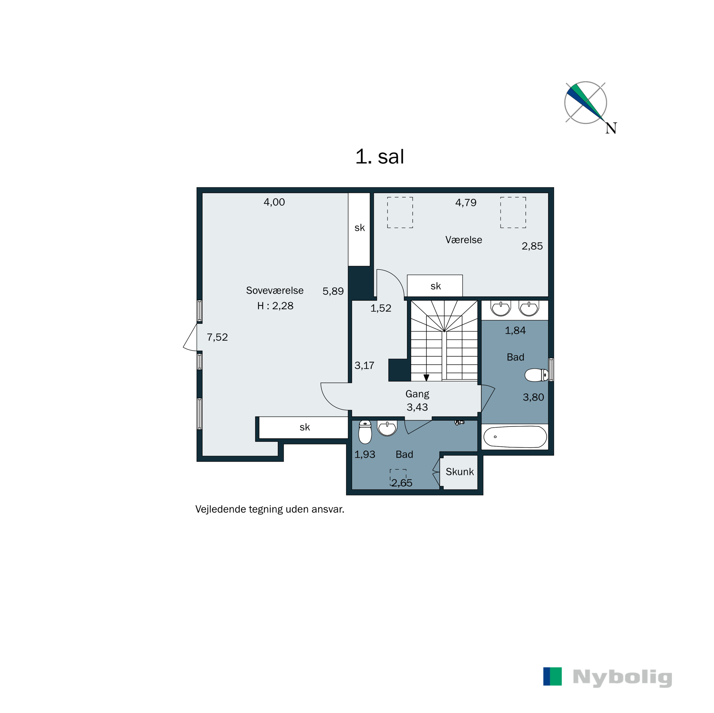 Plantegninger billede af Vestervold 26, 6800 Varde