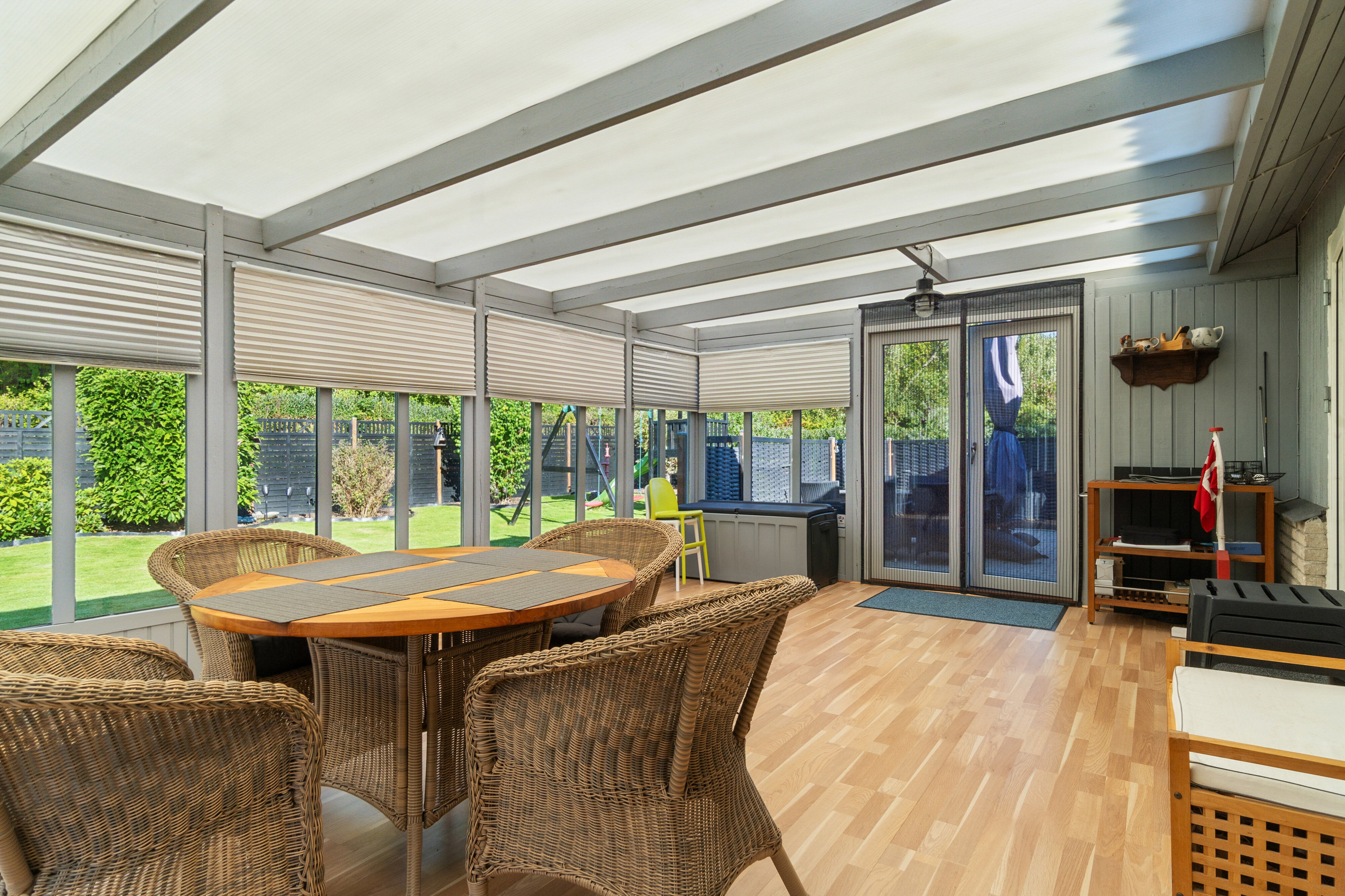 Fremhævet udestue billede i fuldskærmstilstand. Billede af Kirkevænget 290, 8310 Tranbjerg J