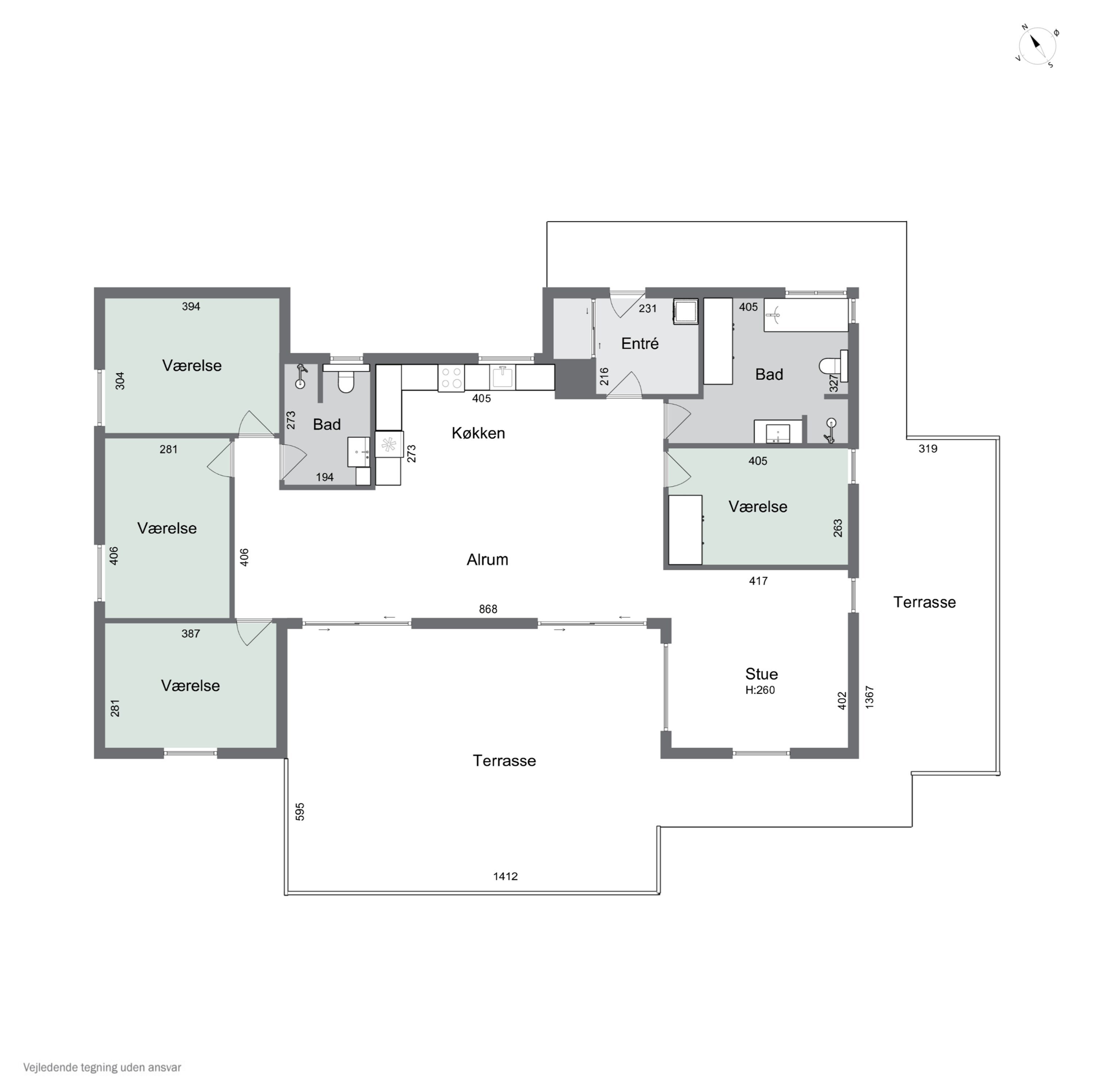 Plantegninger billede af Kræn Tækkers Vej 9, Klitmøller, 7700 Thisted