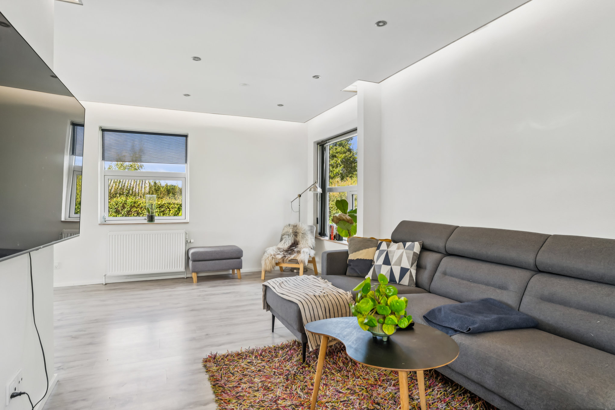 Fremhævet stue billede i fuldskærmstilstand. Billede af Saxovej 9, 8960 Randers SØ