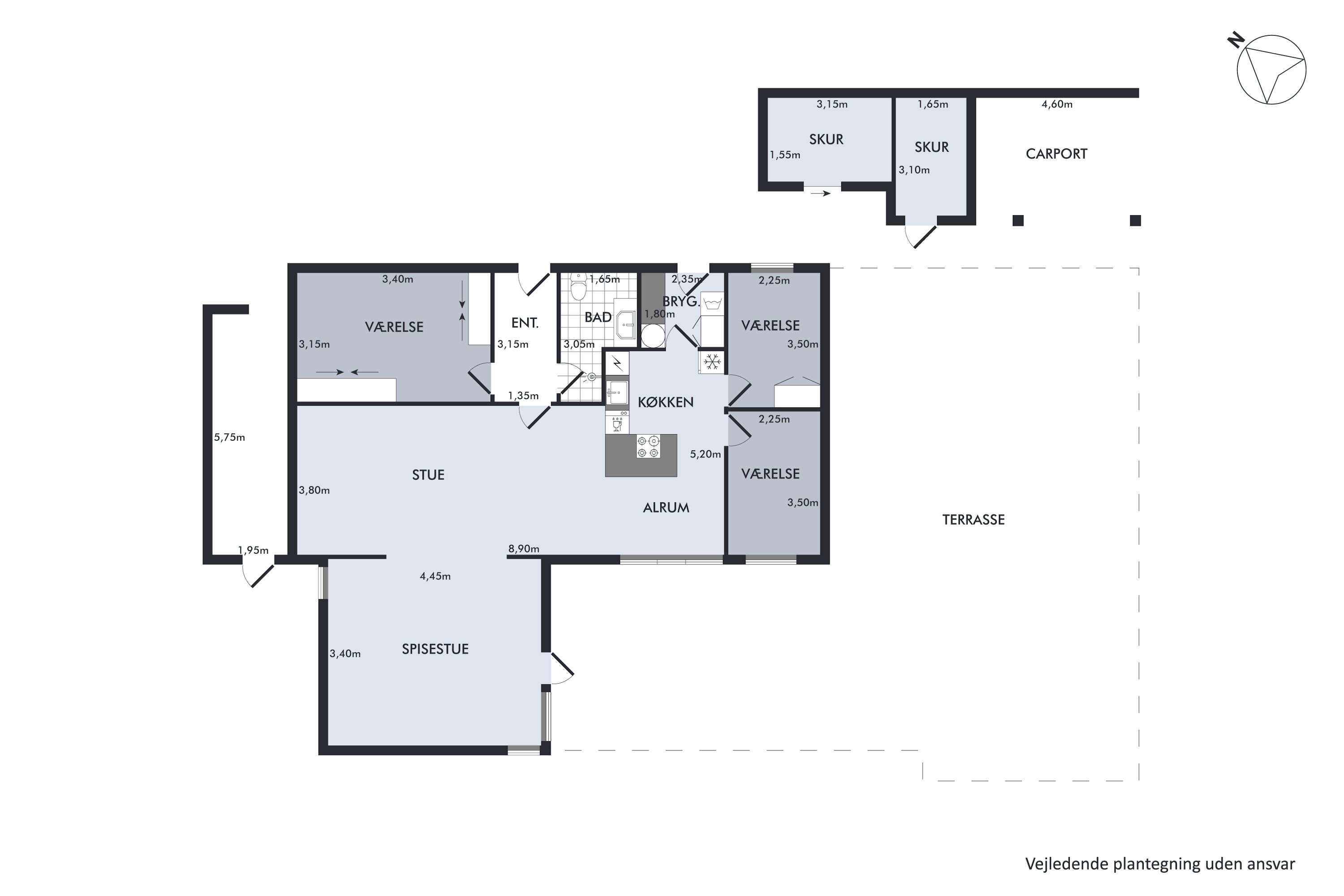 Plantegninger billede af Lenesminde 19, 8960 Randers SØ