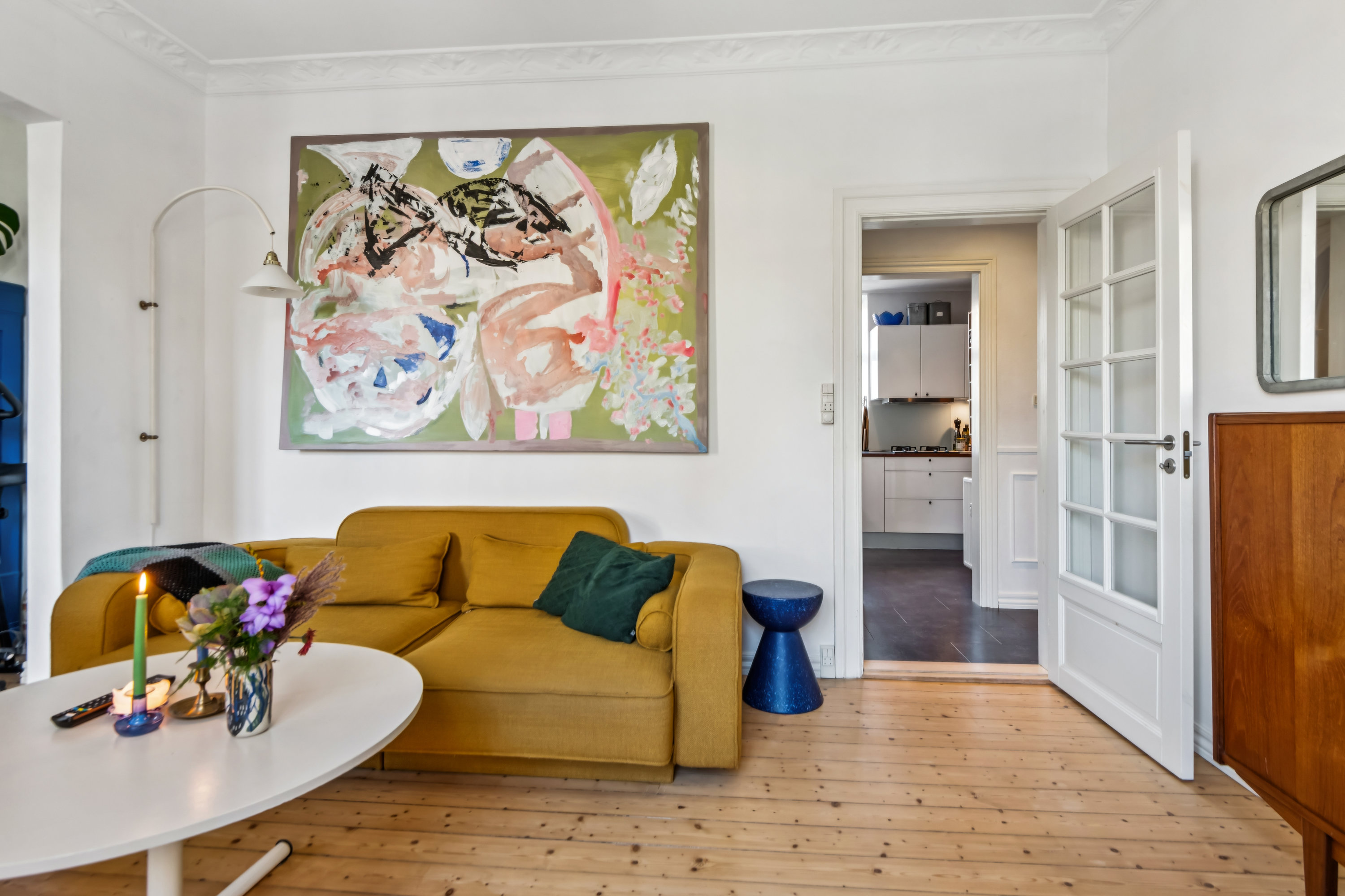 Fremhævet stue billede i fuldskærmstilstand. Billede af Islandsgade 17, 1. tv., 9000 Aalborg