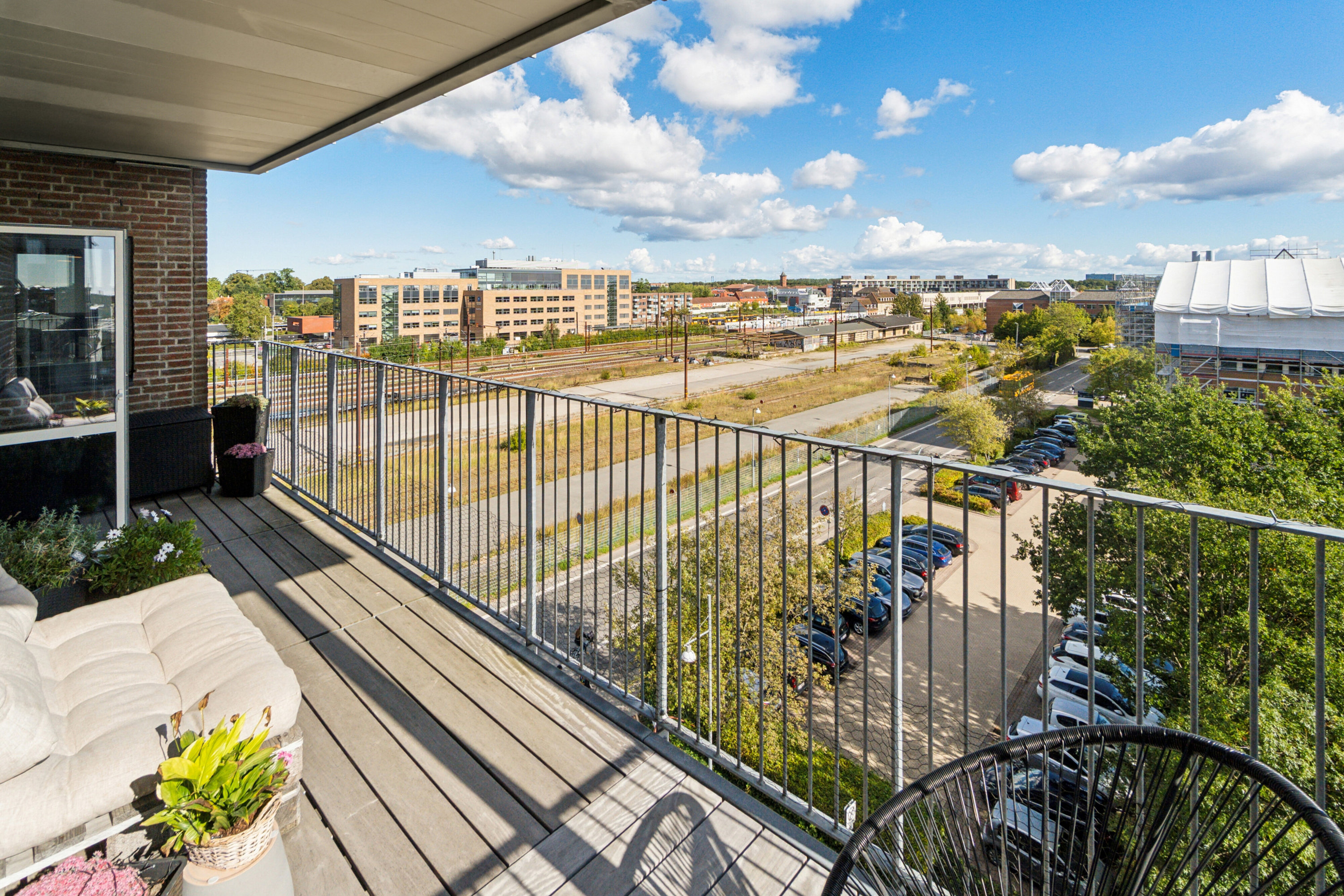 Fremhævet altan billede i fuldskærmstilstand. Billede af Stationsparken 35, 5. 1., 2600 Glostrup