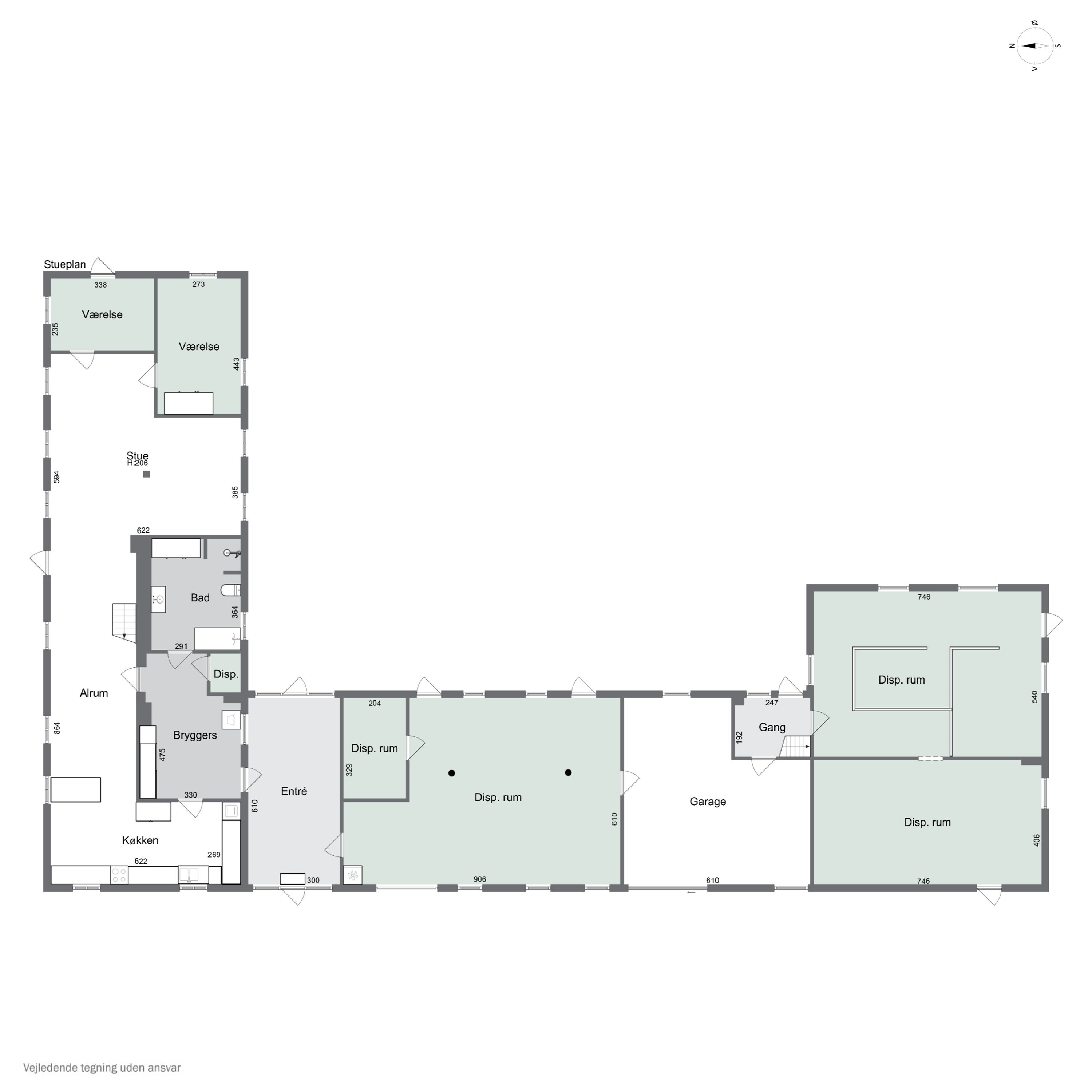 Plantegninger billede af Skimlevejen 1, Bodilsker, 3730 Nexø