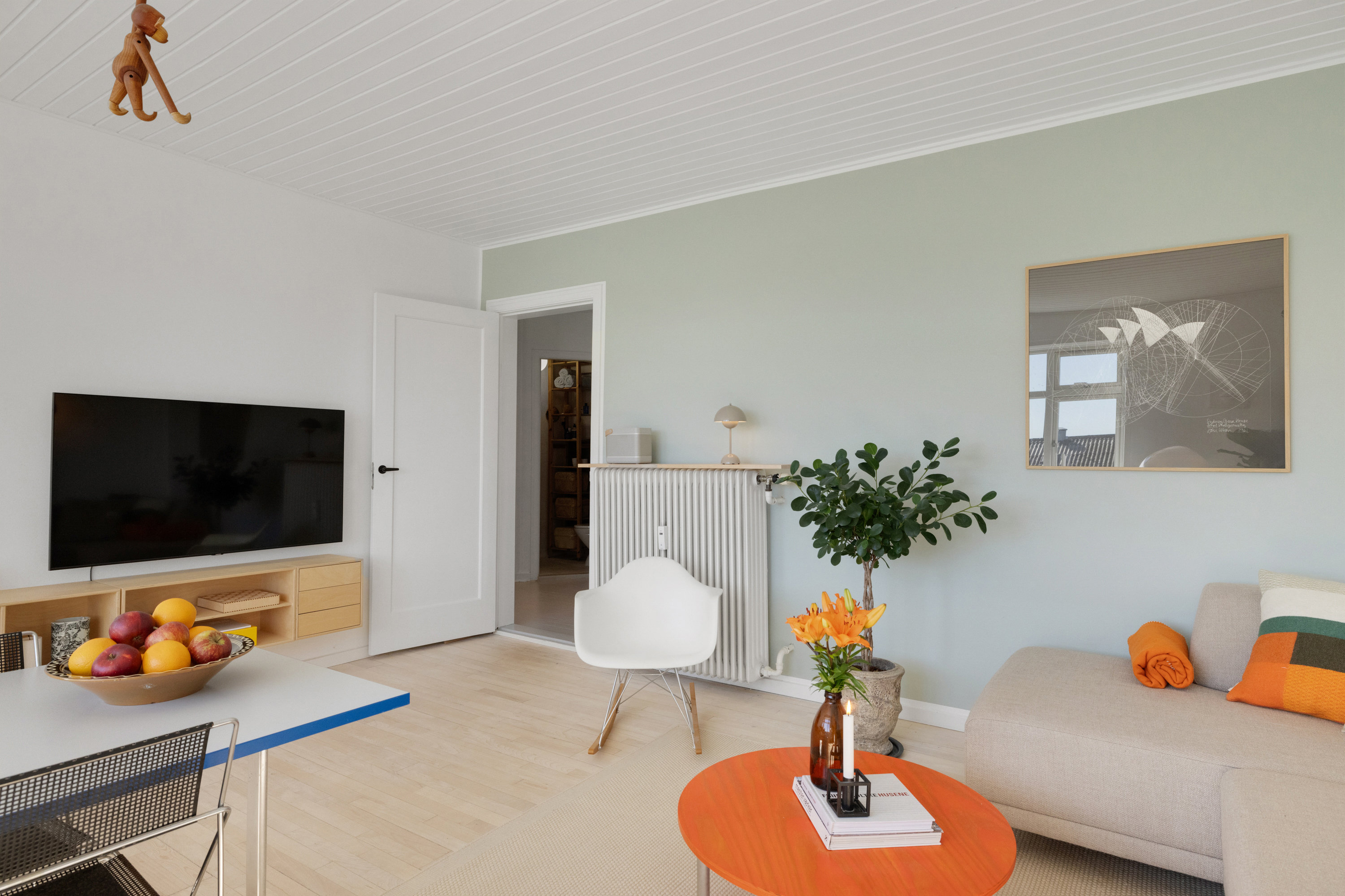 Fremhævet stue billede i fuldskærmstilstand. Billede af Rudolph Wulffs Gade 12, 4. th., 8000 Aarhus C