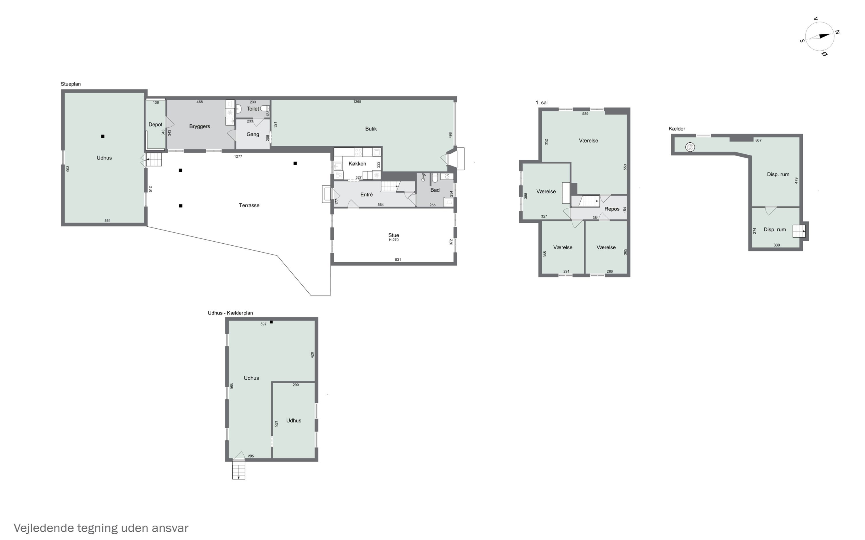 Plantegninger billede af Hovedgaden 52, Ubby, 4490 Jerslev Sjælland