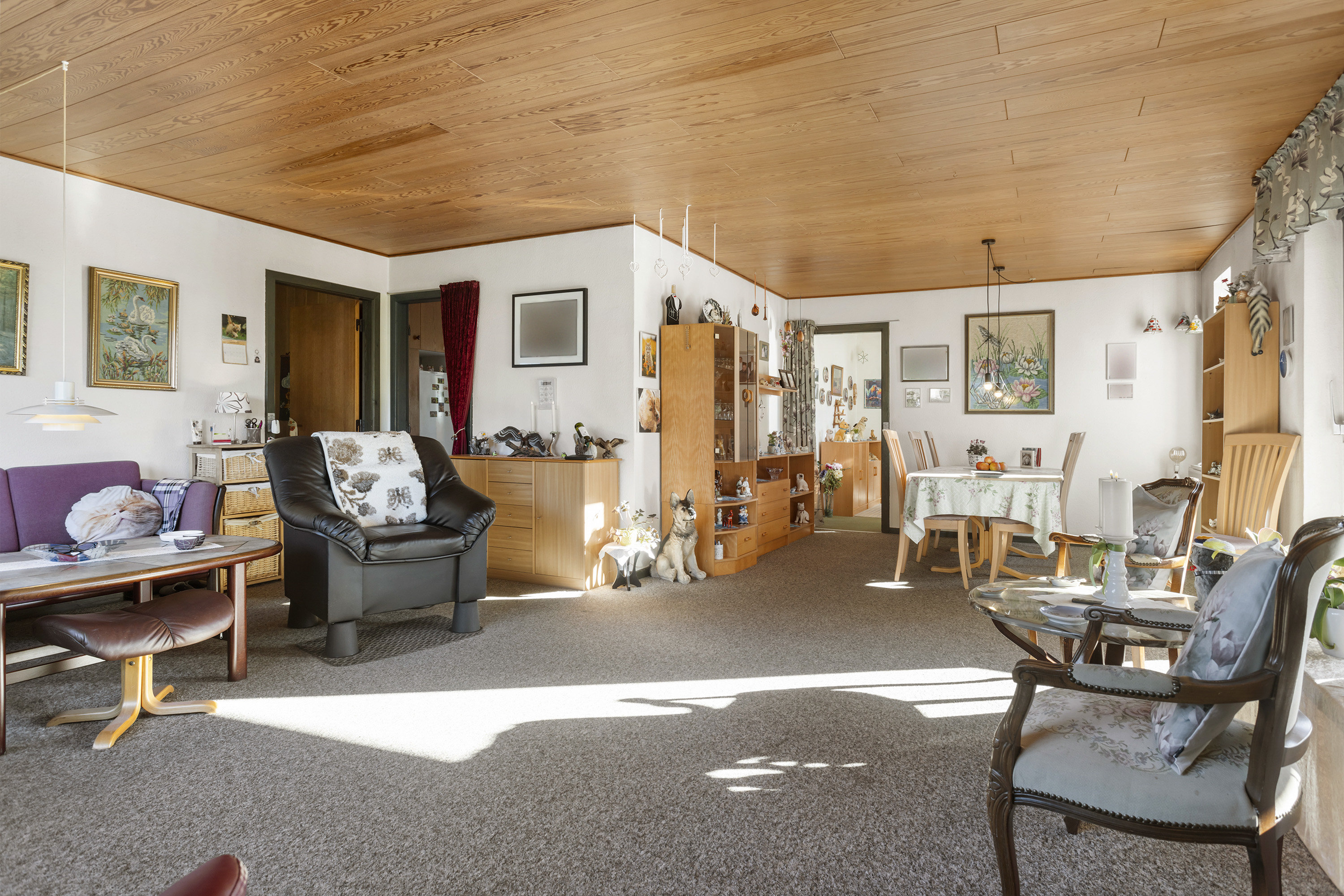 Fremhævet stue billede i fuldskærmstilstand. Billede af Æblevangen 2, Præstbro, 9330 Dronninglund