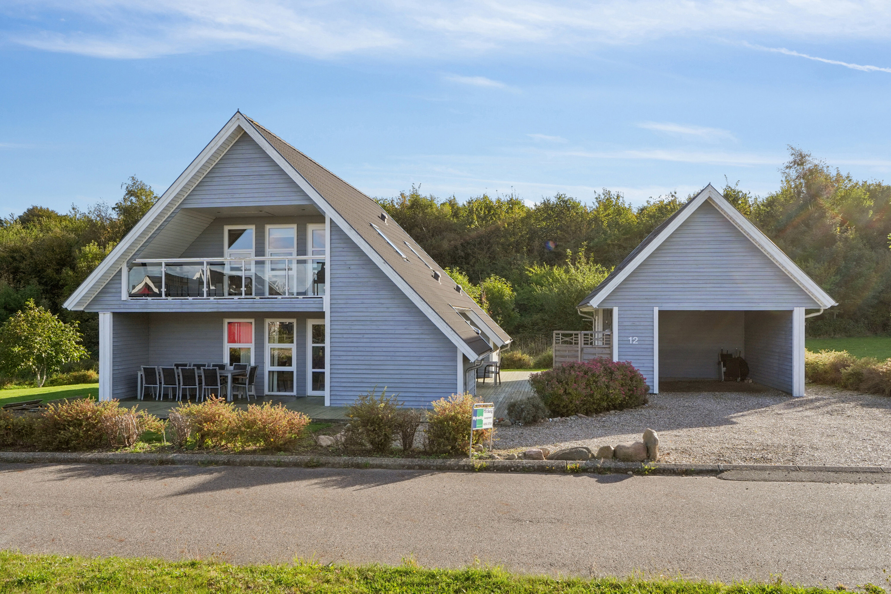 Fremhævet set fra vejen billede i fuldskærmstilstand. Billede af Stigtehaven 12, Lohals, 5953 Tranekær