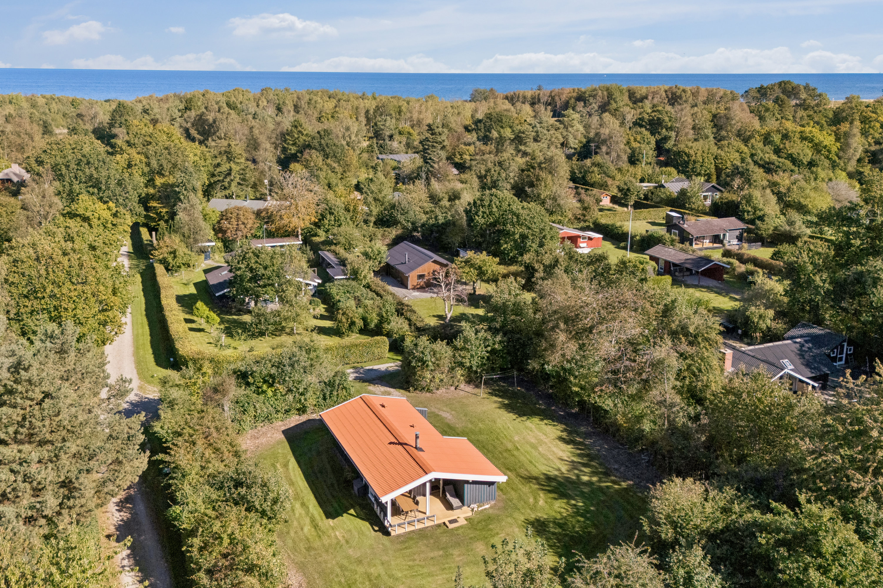 Miniaturebillede 1: luftfoto. Billede af Dittevej 2, Gjerrild, 8500 Grenaa