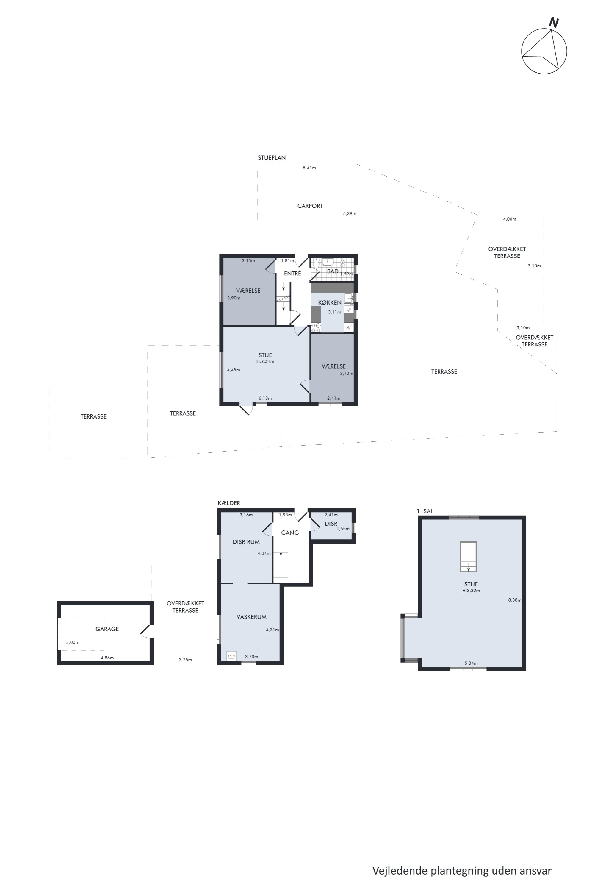 Plantegninger billede af Tindbæk Byvej 11, Tindbæk, 8830 Tjele