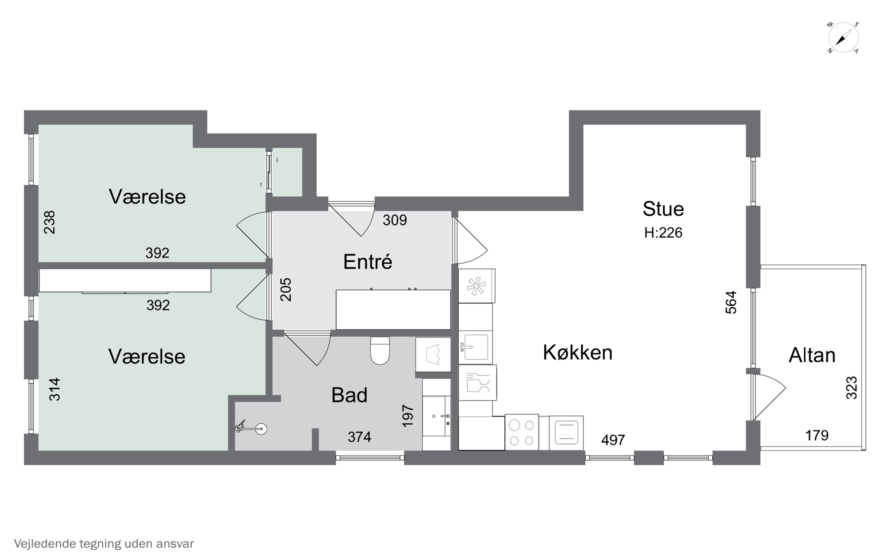 Plantegninger billede af Kirkebjerg Parkvej 10A, 3. tv., 2605 Brøndby
