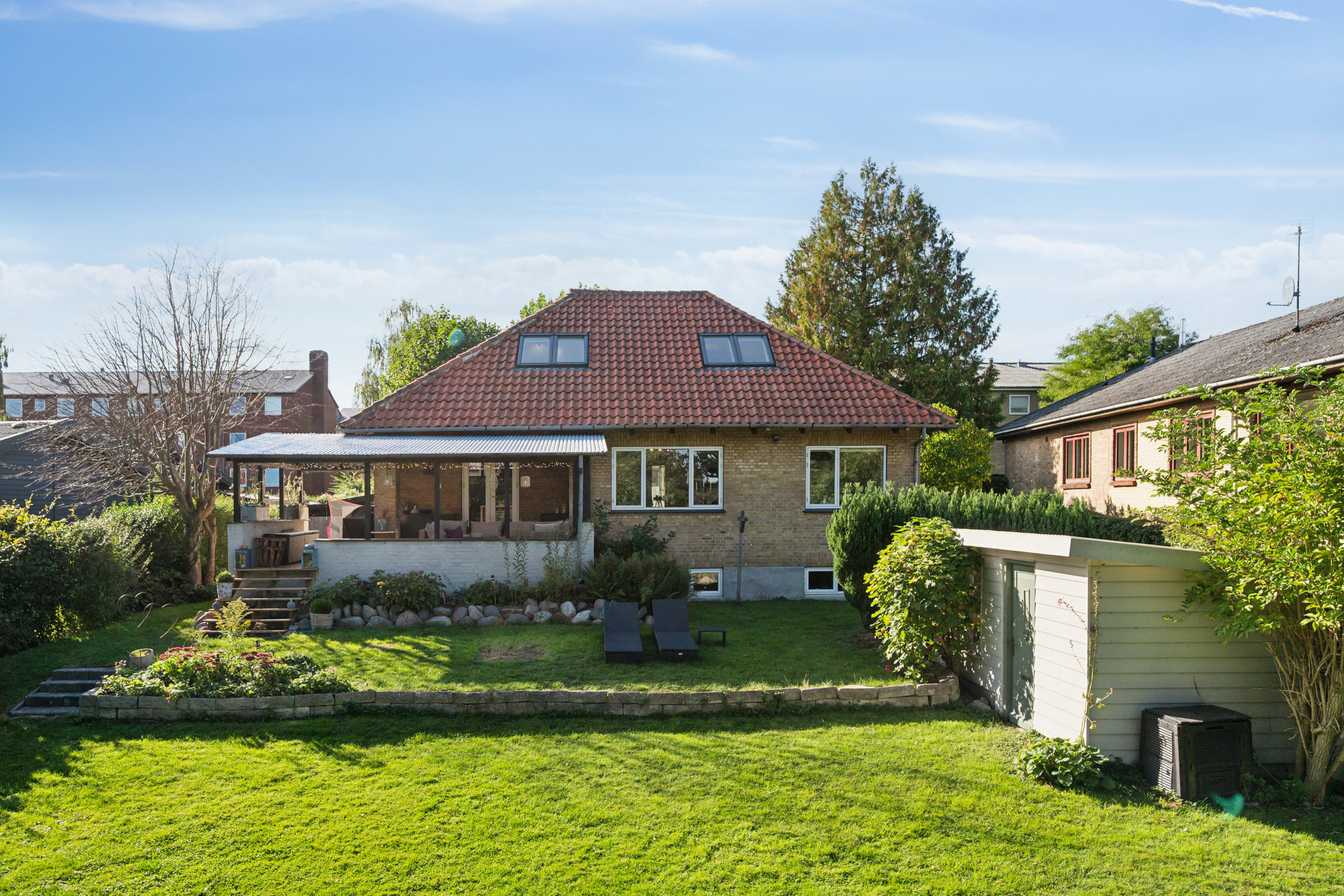 Miniaturebillede 2: set fra haven. Billede af Voldumvej 14, 2610 Rødovre