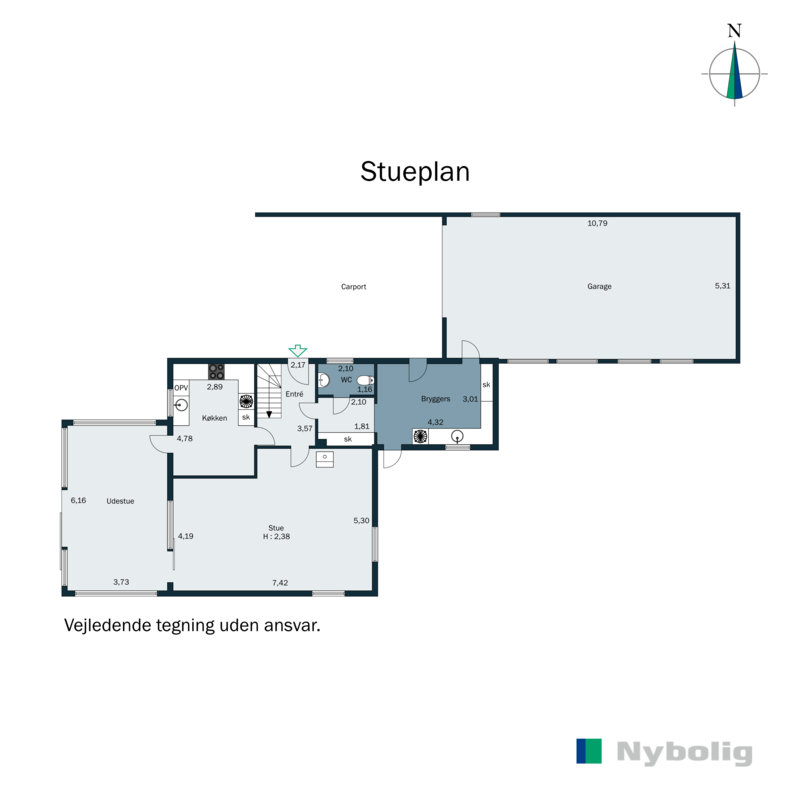 Plantegninger billede af Oensvej 17, 8700 Horsens
