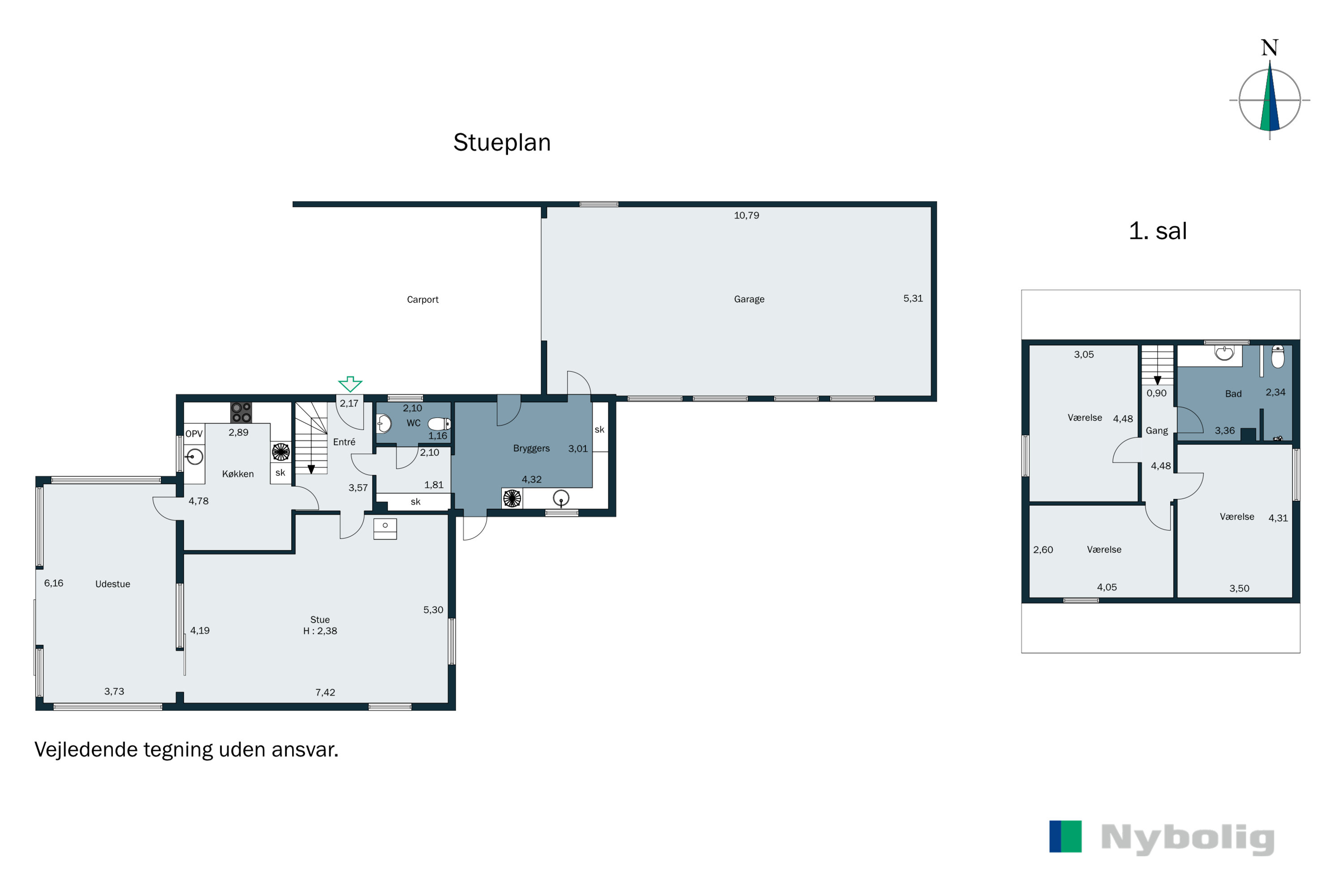 Plantegninger billede af Oensvej 17, 8700 Horsens