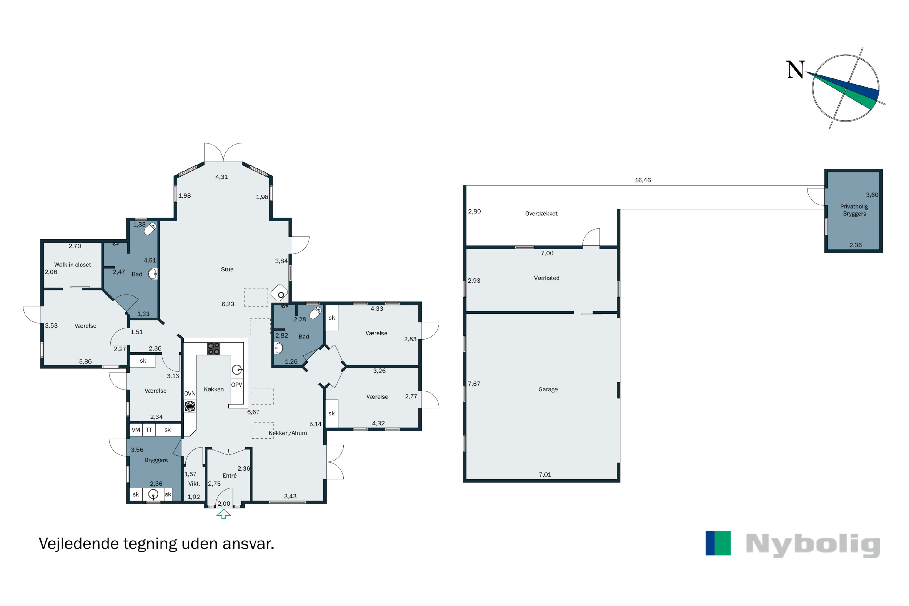 Plantegninger billede af Bjerget 20, 6800 Varde