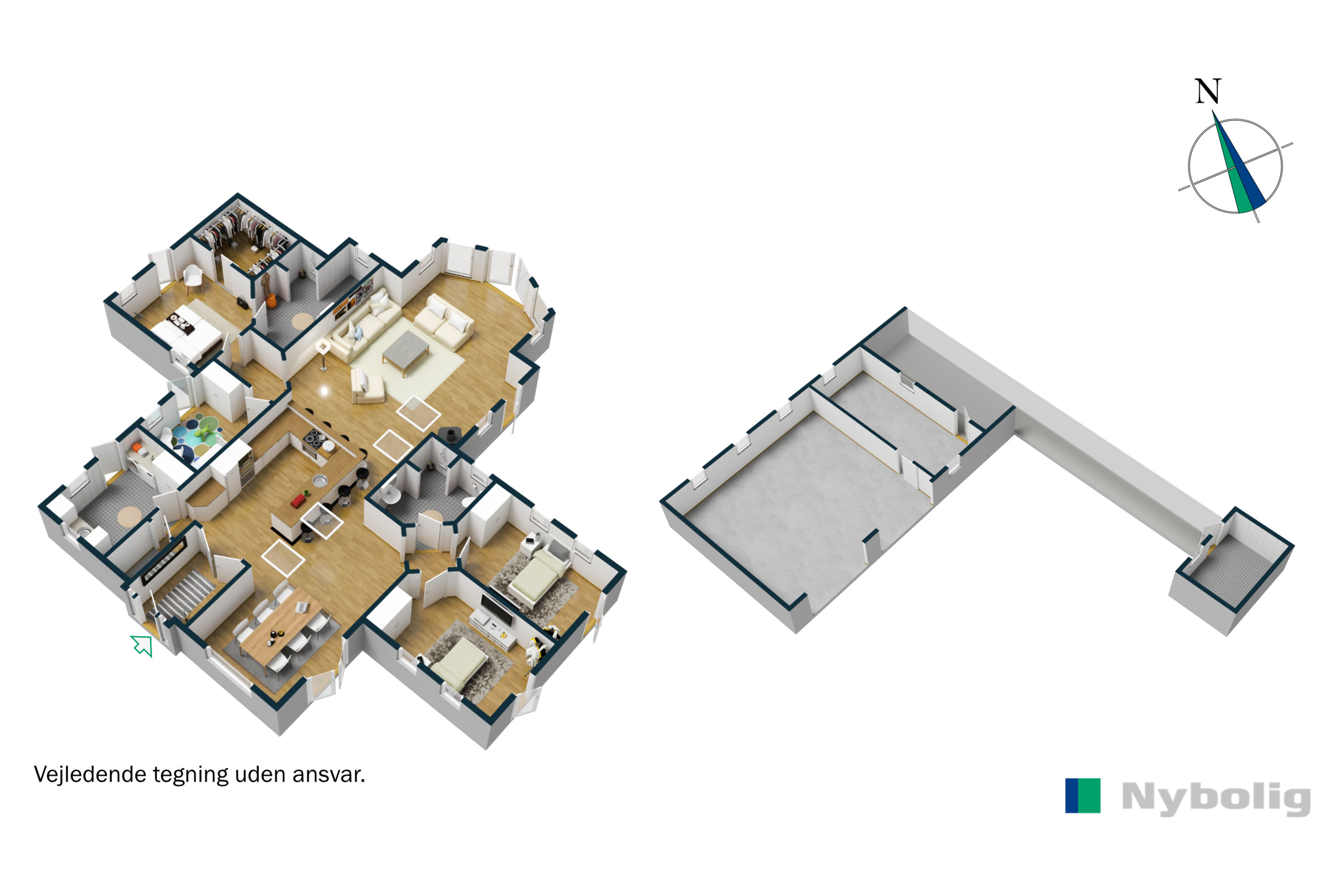 Plantegninger billede af Bjerget 20, 6800 Varde