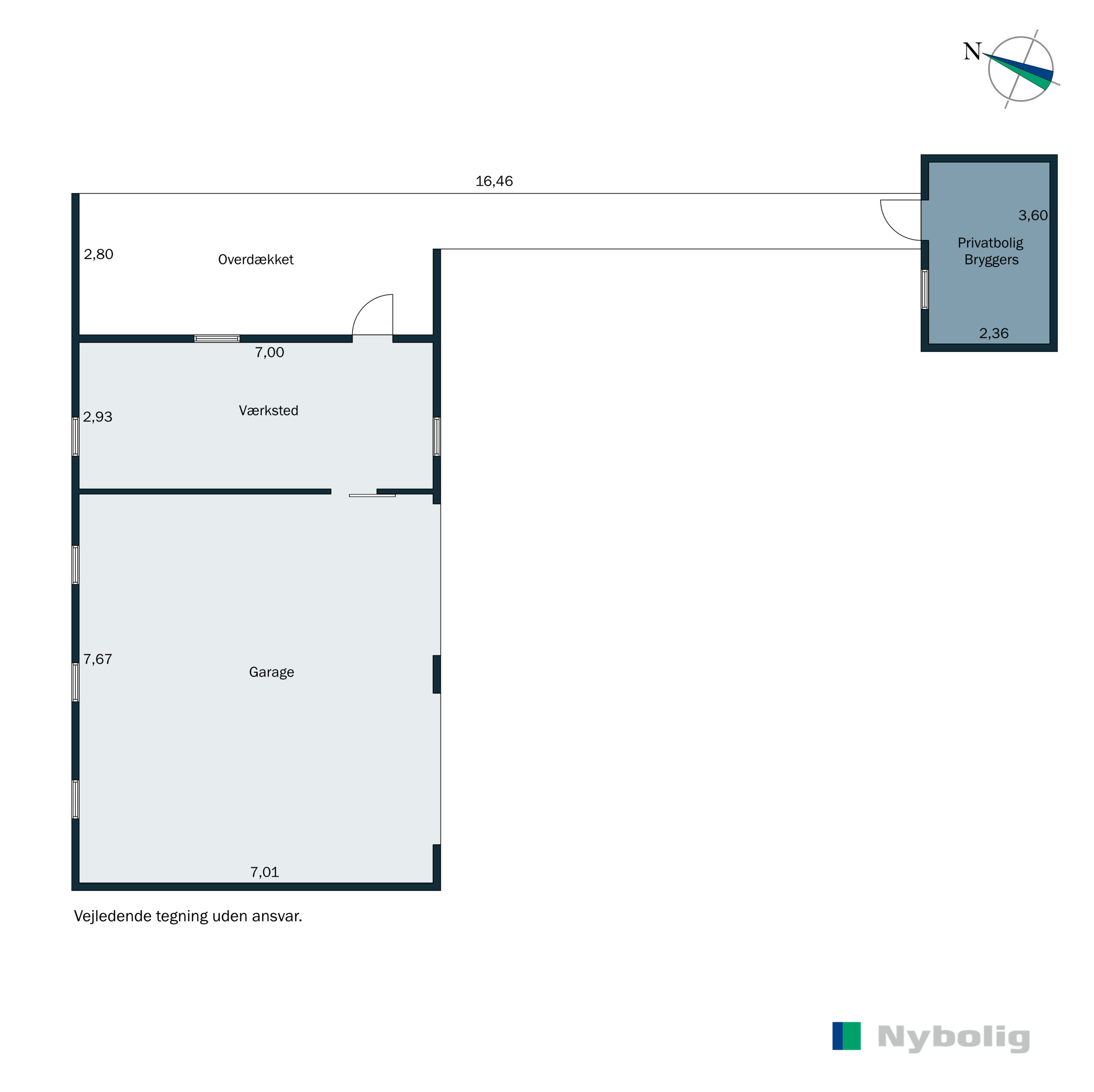 Plantegninger billede af Bjerget 20, 6800 Varde