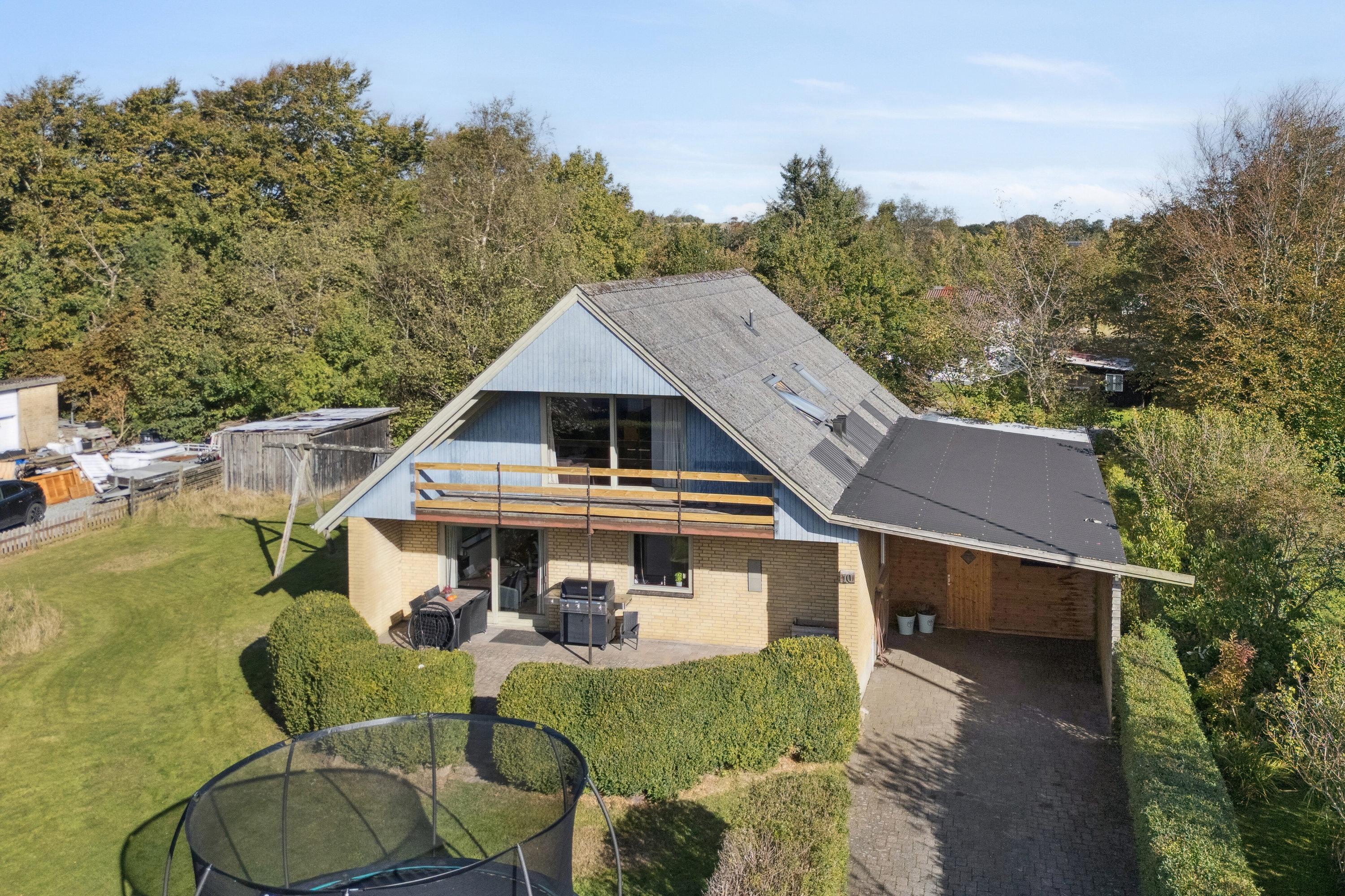 Fremhævet set fra haven billede i fuldskærmstilstand. Billede af Skipperkrogen 10, Øsløs, 7742 Vesløs