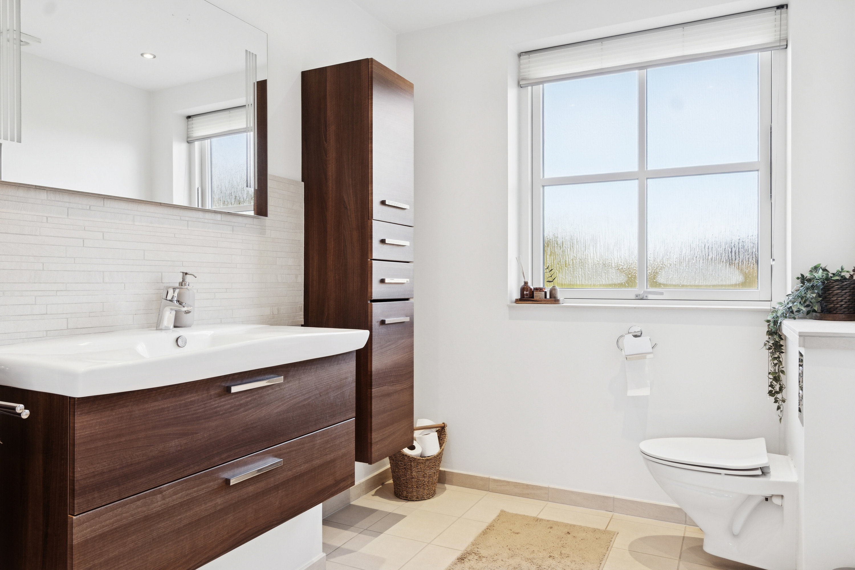 Fremhævet badeværelse billede i fuldskærmstilstand. Billede af Provstehøjen 10, 4300 Holbæk