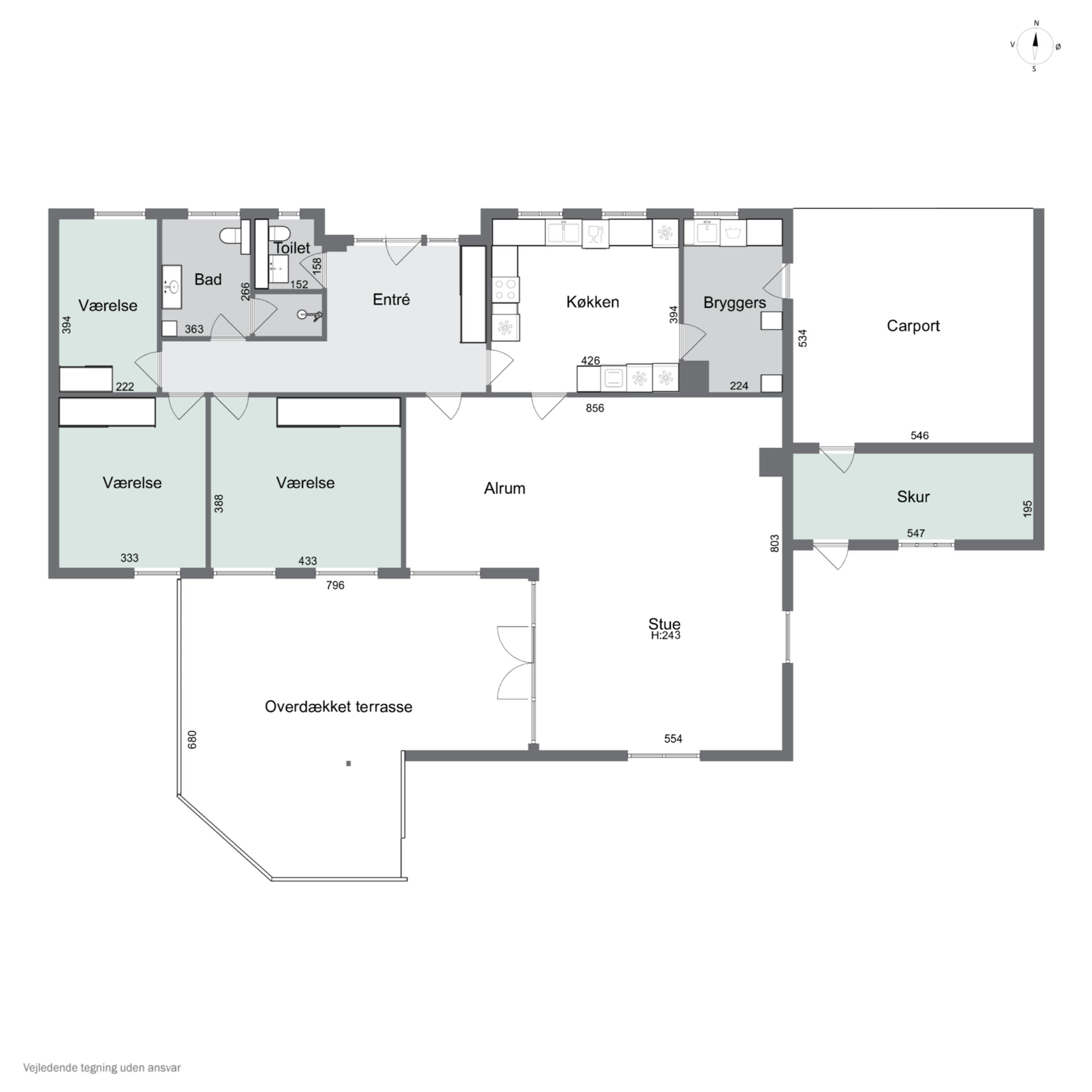 Plantegninger billede af Provstehøjen 10, 4300 Holbæk