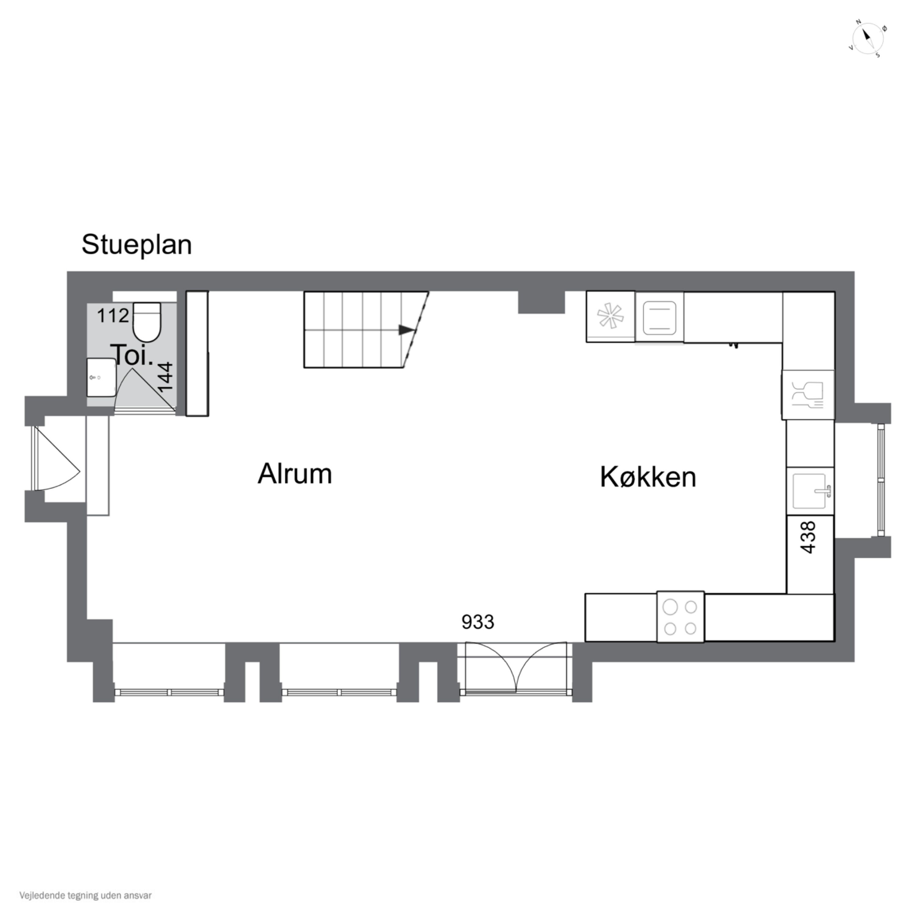 Plantegninger billede af Biens Allé 8A, 2300 København S