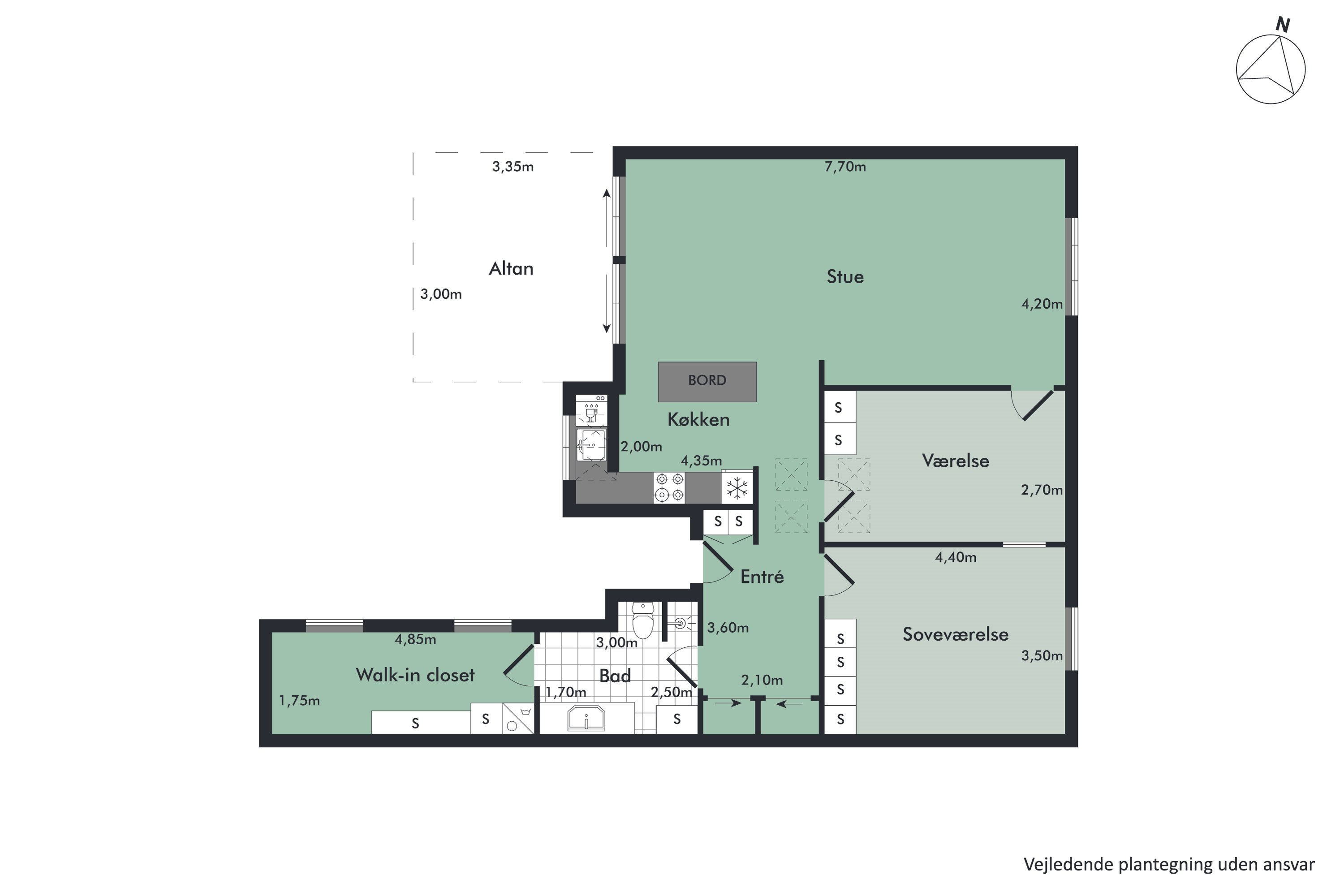 Plantegninger billede af Gravensgade 6, 3., 9000 Aalborg