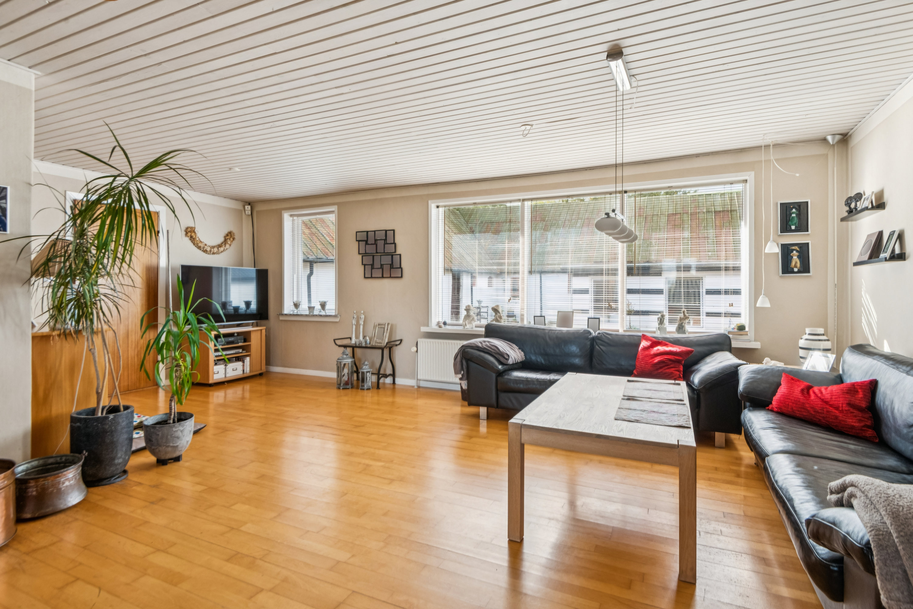 Fremhævet stue billede i fuldskærmstilstand. Billede af Mjels Brovej 70, 9230 Svenstrup J