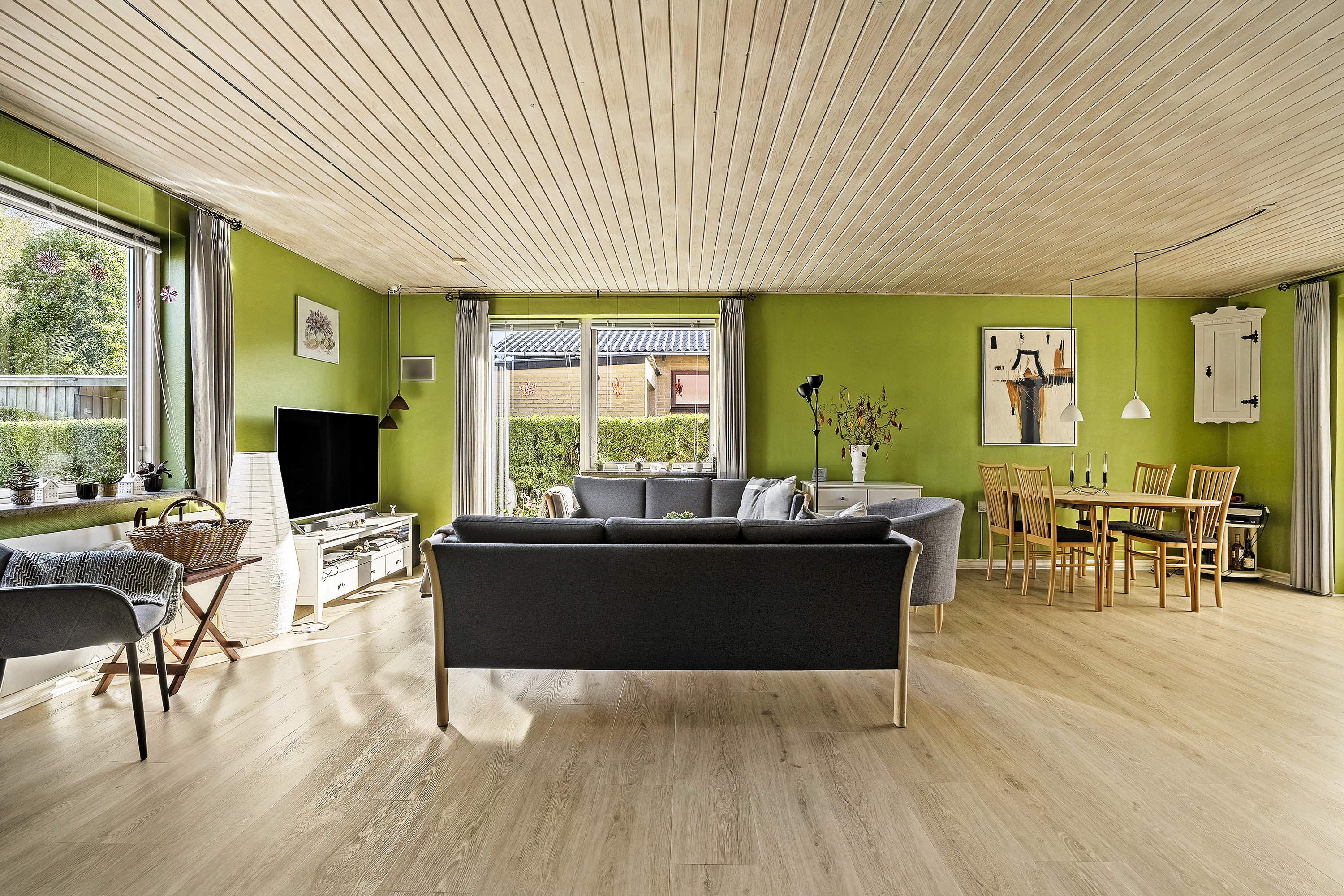 Fremhævet stue billede i fuldskærmstilstand. Billede af Oensvej 17, 8700 Horsens