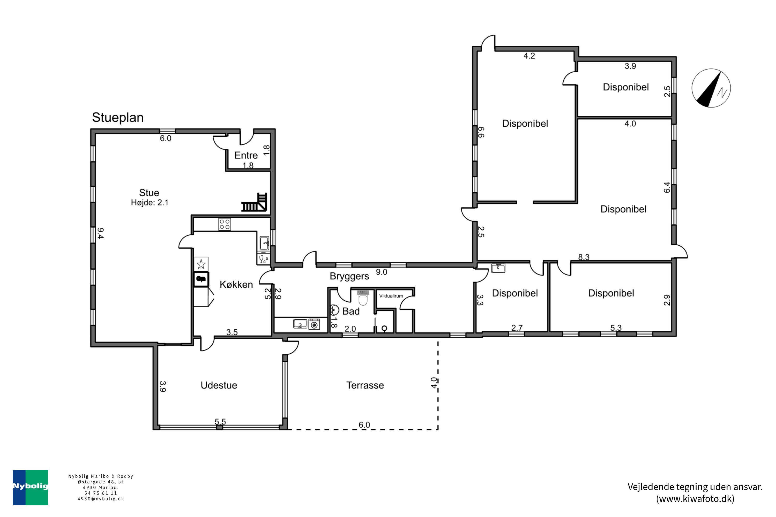 Plantegninger billede af Sognevejen 6, Olstrup, 4895 Errindlev