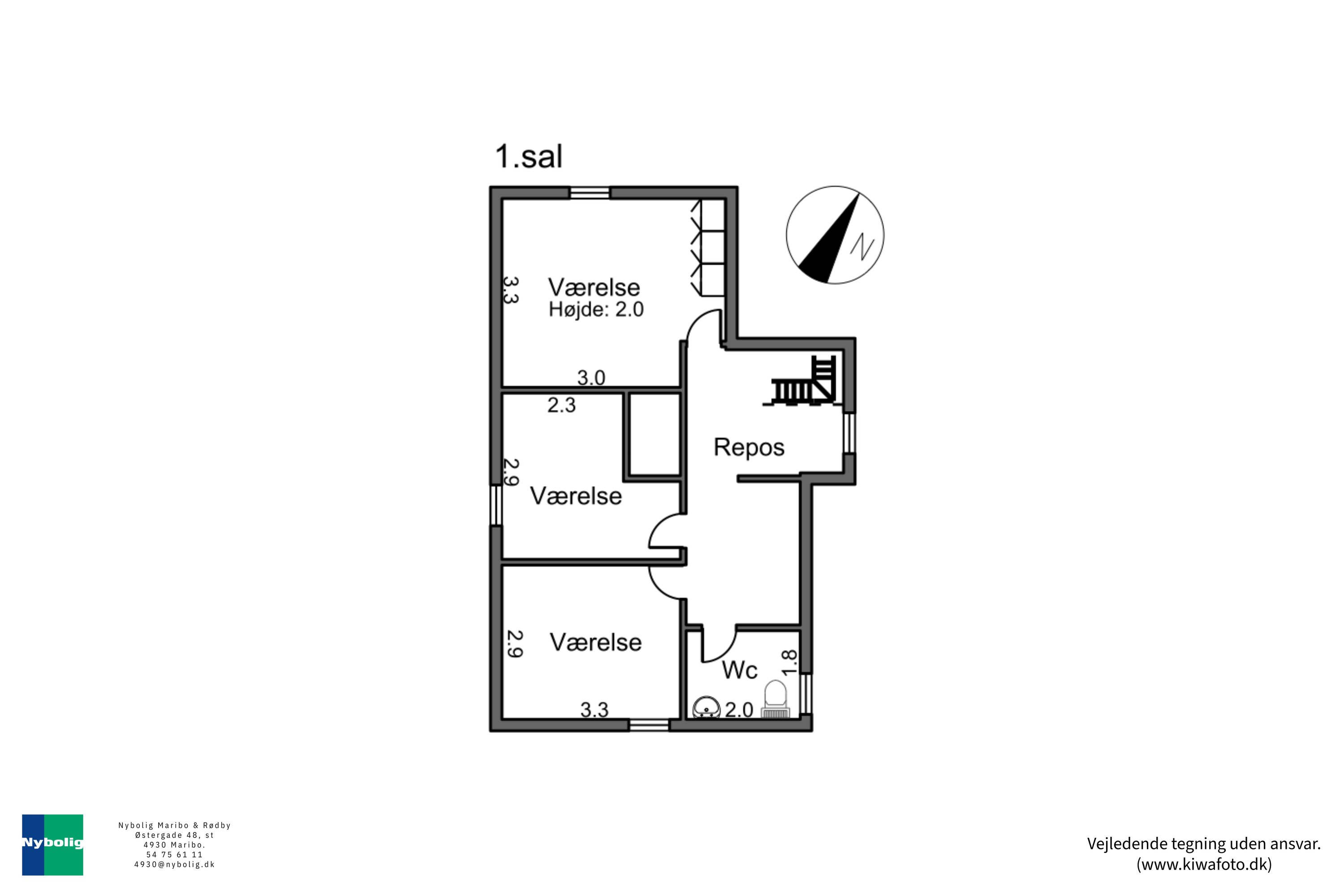 Plantegninger billede af Sognevejen 6, Olstrup, 4895 Errindlev