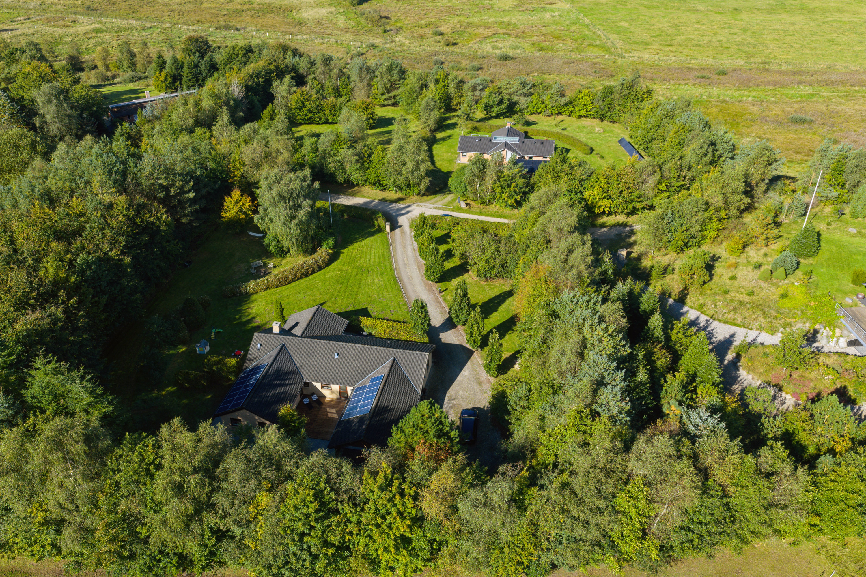 Fremhævet luftfoto billede i fuldskærmstilstand. Billede af Skodshøj 39, Guldbæk, 9530 Støvring