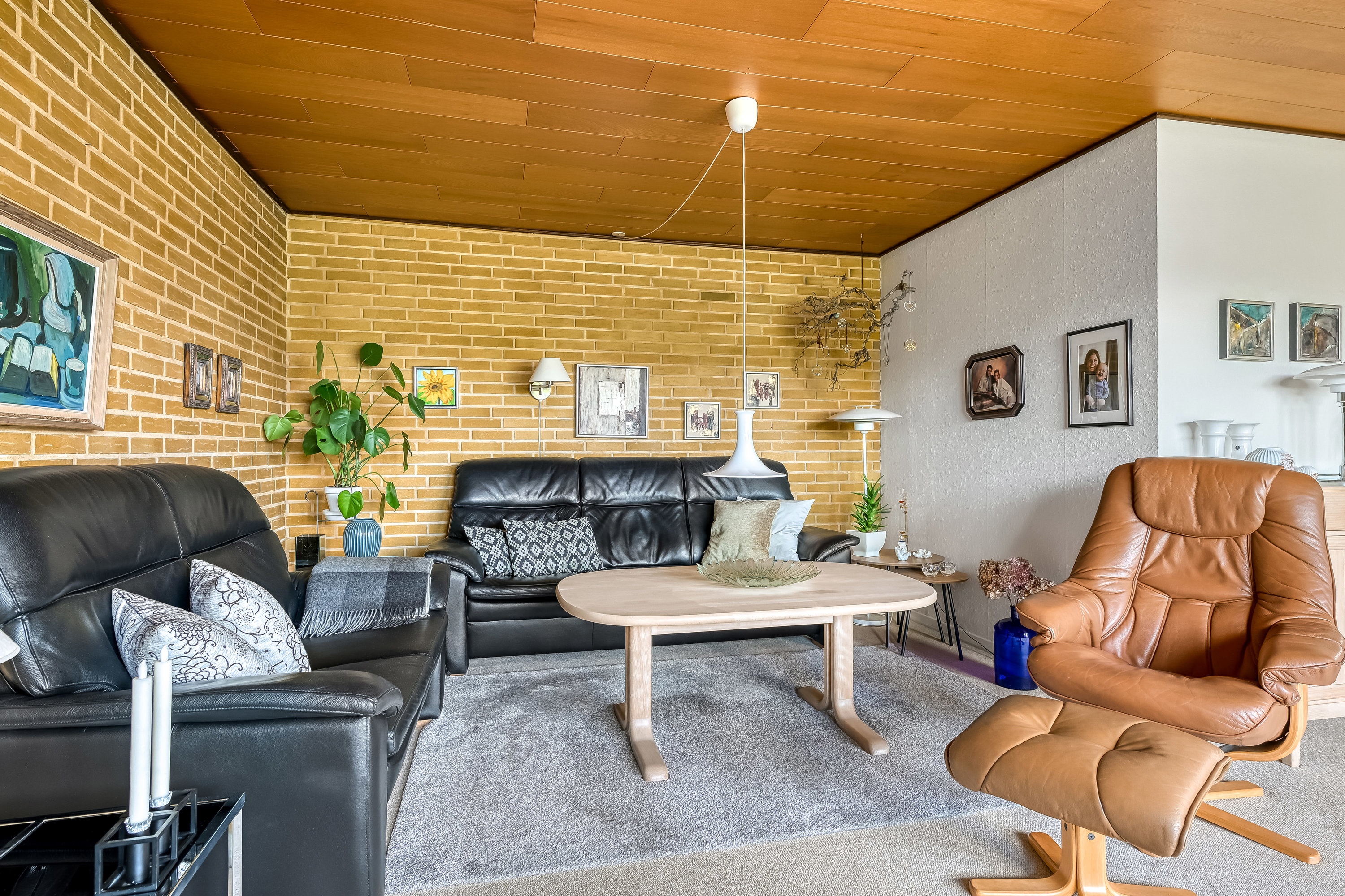 Fremhævet stue billede i fuldskærmstilstand. Billede af Dalbo 68, 7200 Grindsted